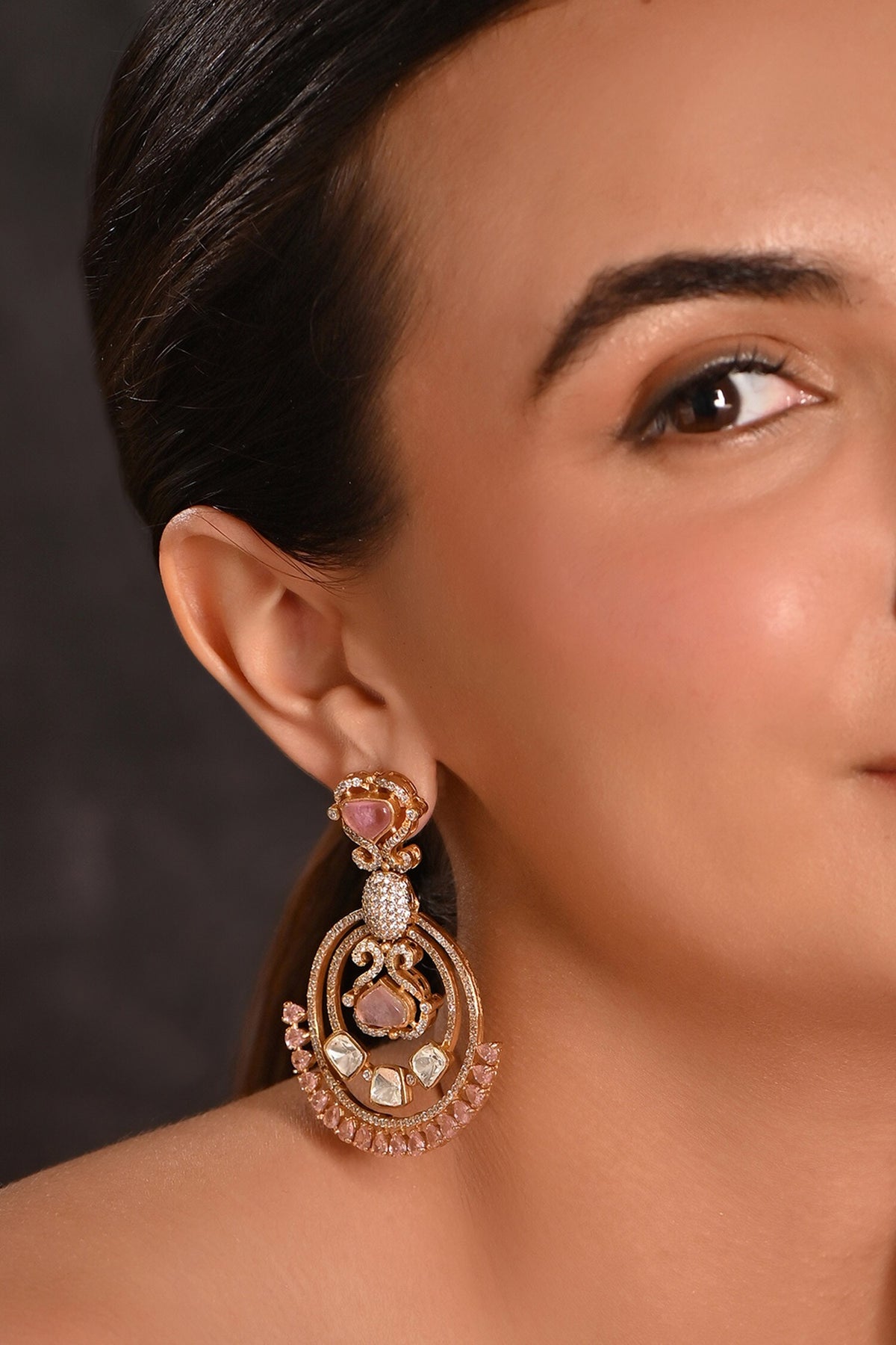 Zirconia Embellished Earrings
