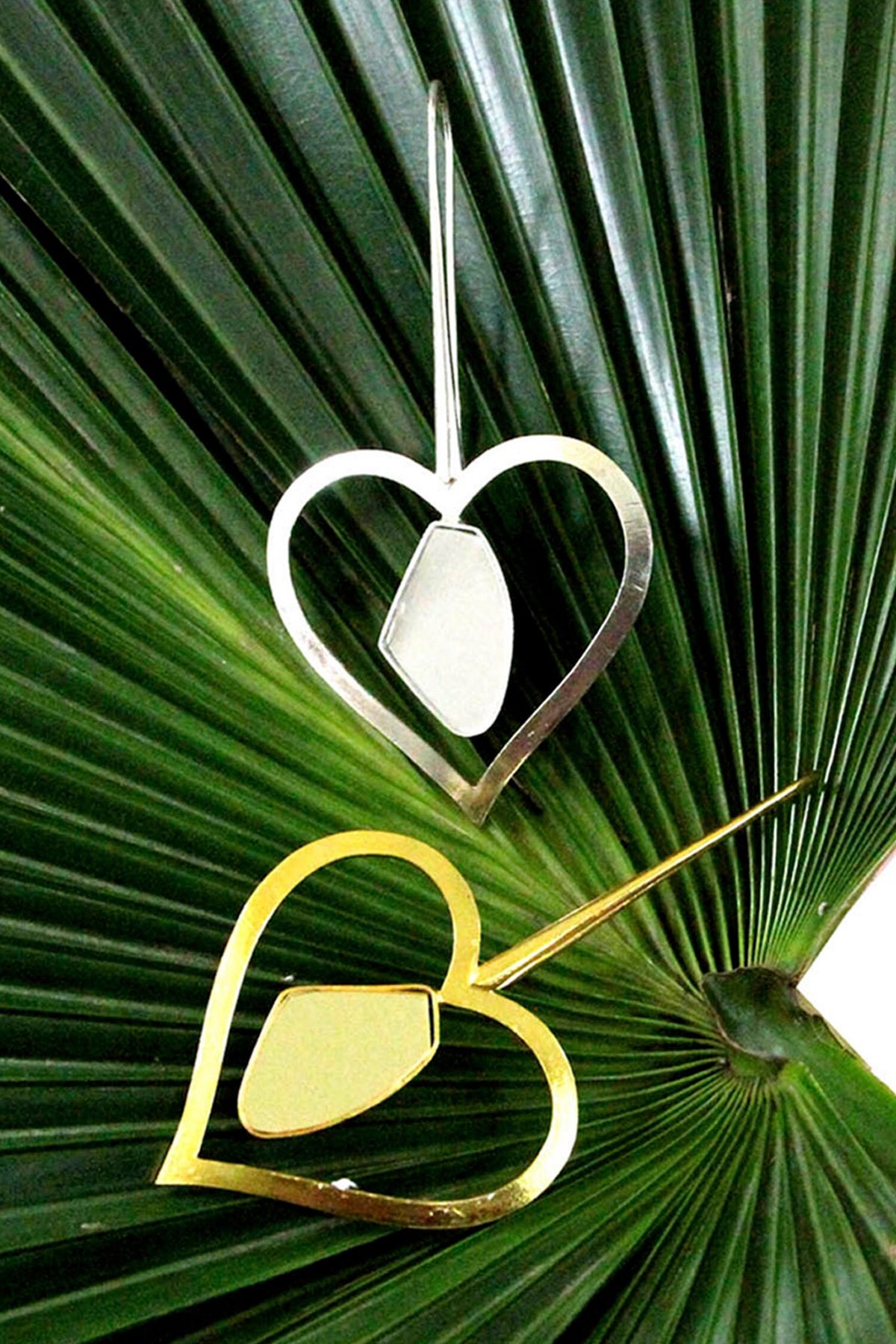 Carved Heart Beats Earrings