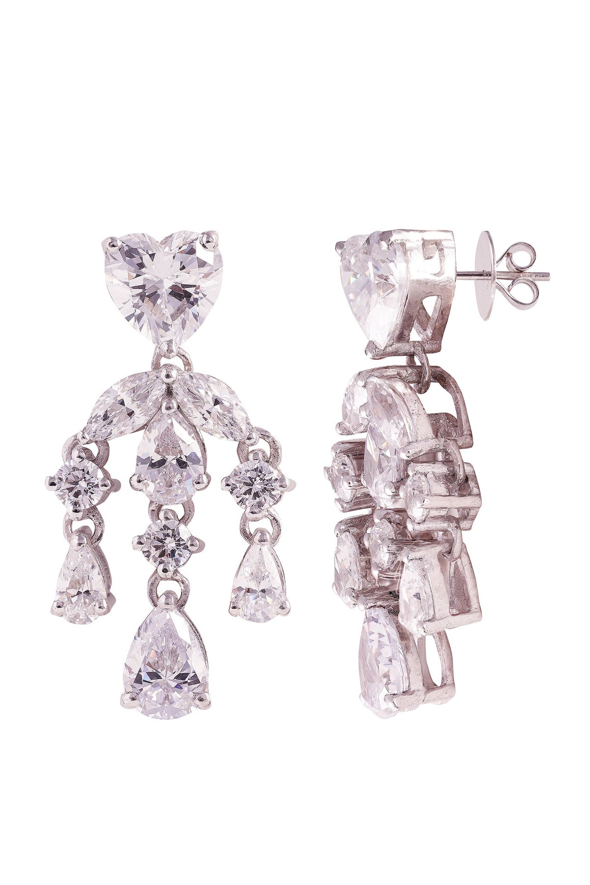 Heart Dangler Earrings