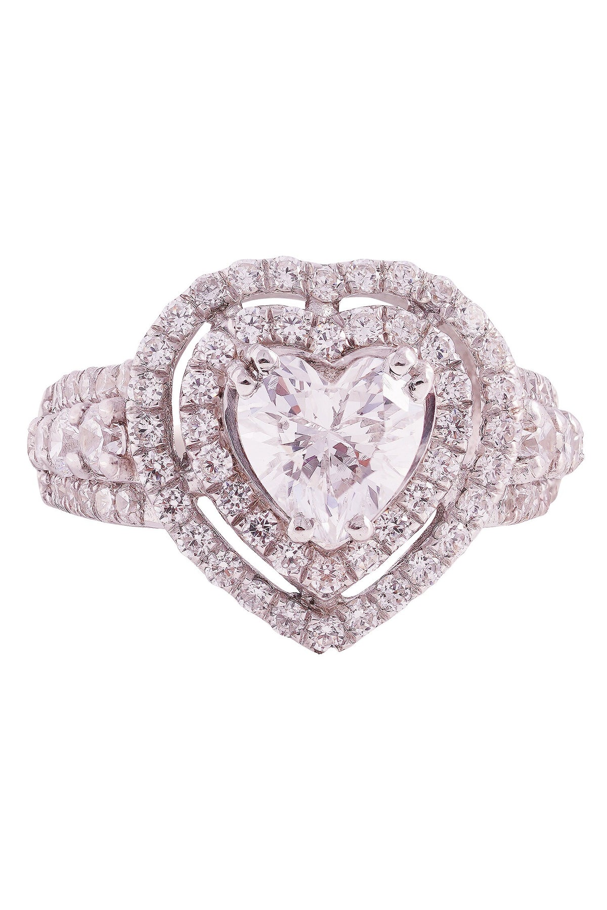 Amy Heart Solitaire Ring