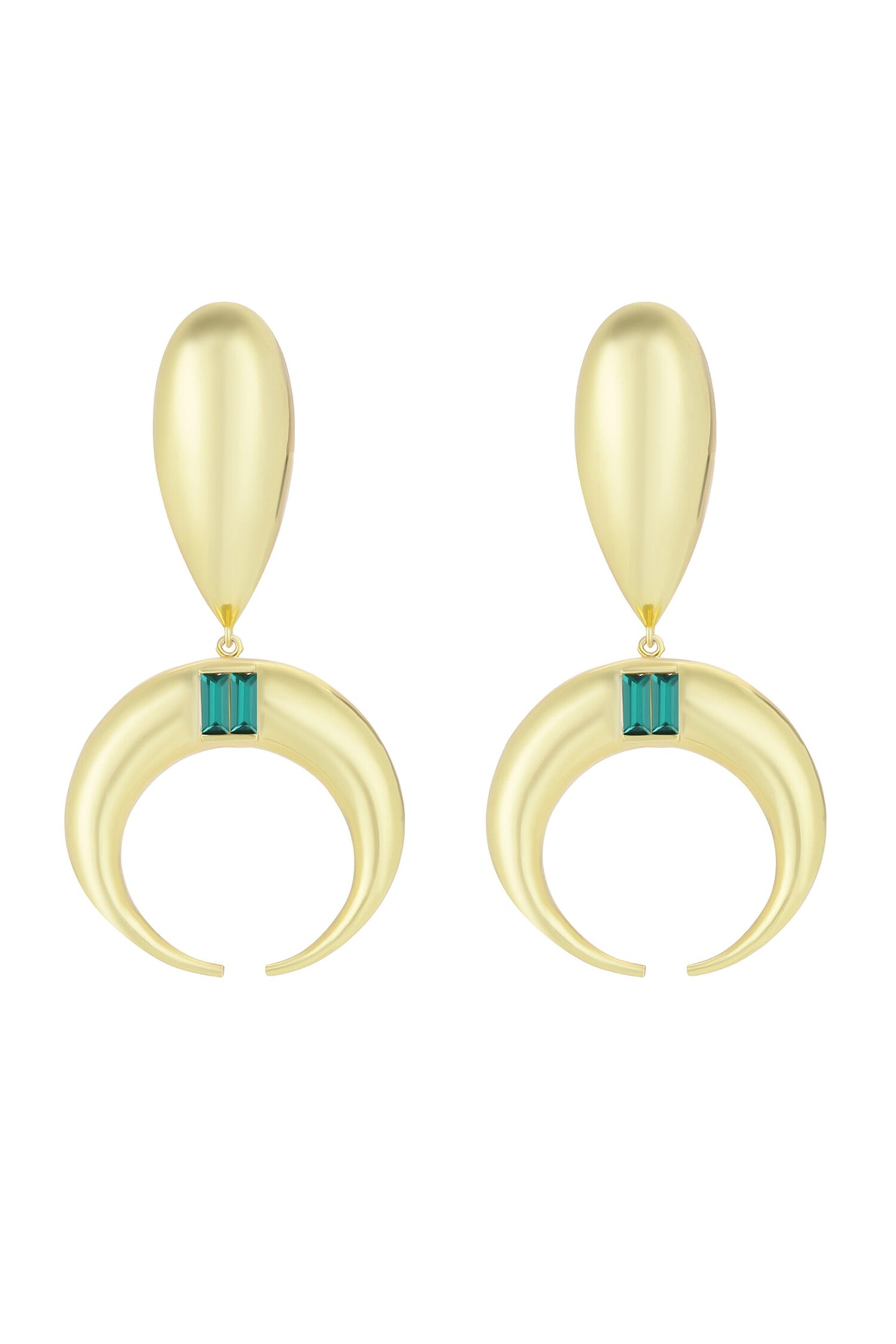 Copa Moon & Drop Shaped Earrings