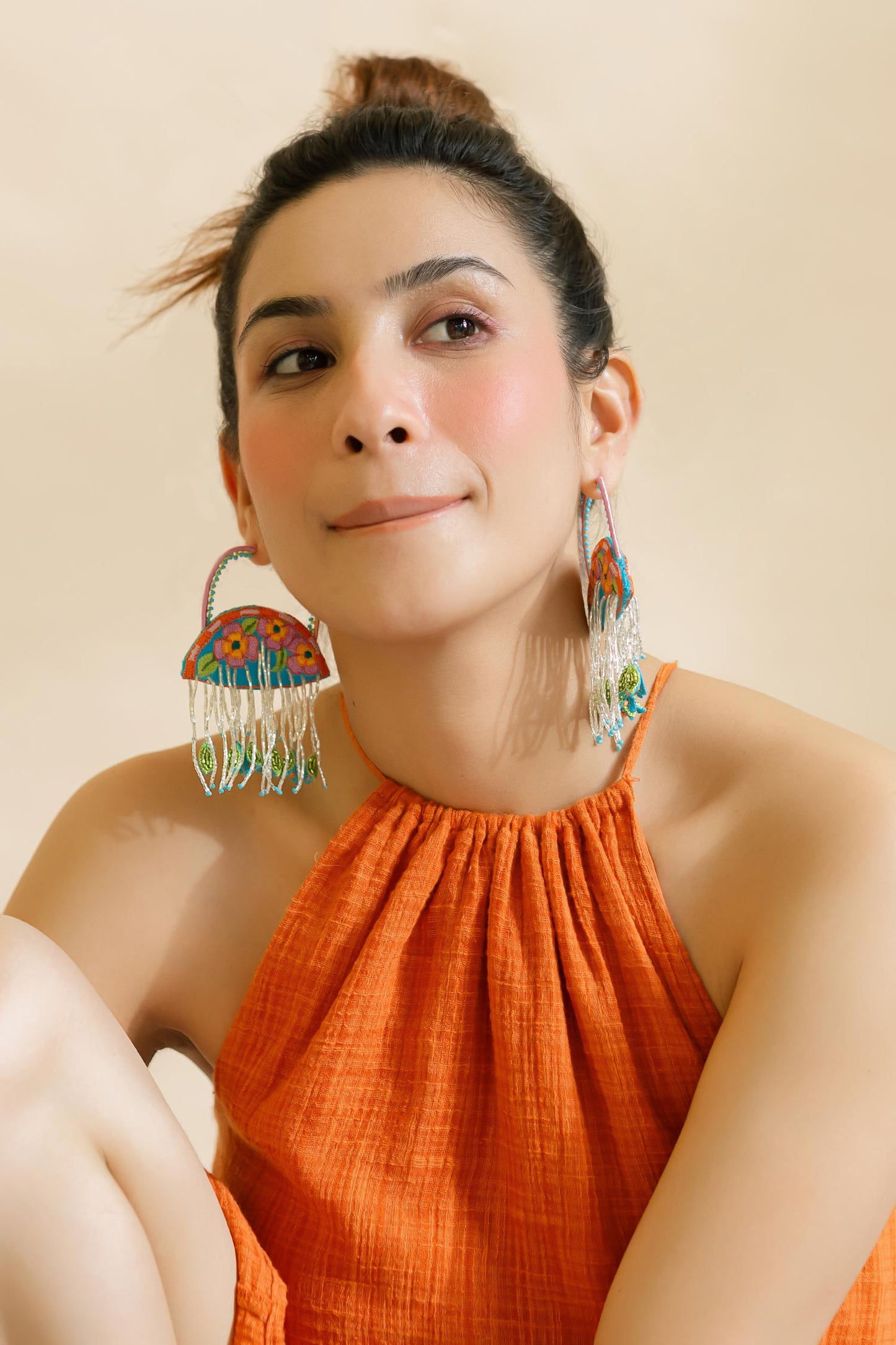 Tulum Embroidered Earrings