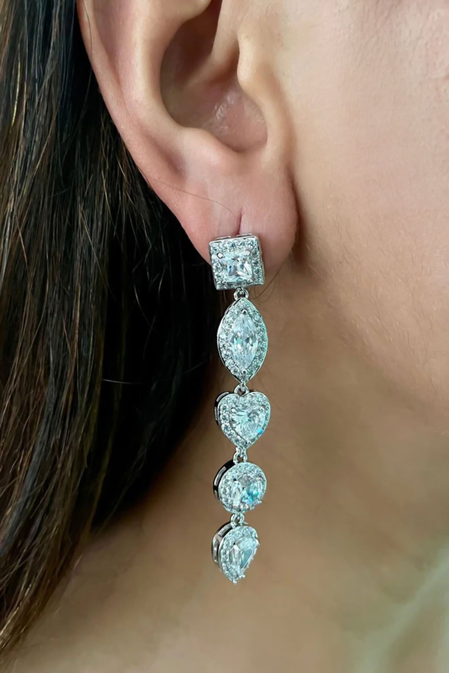 Dimonte Cluster Embellished Necklace Set