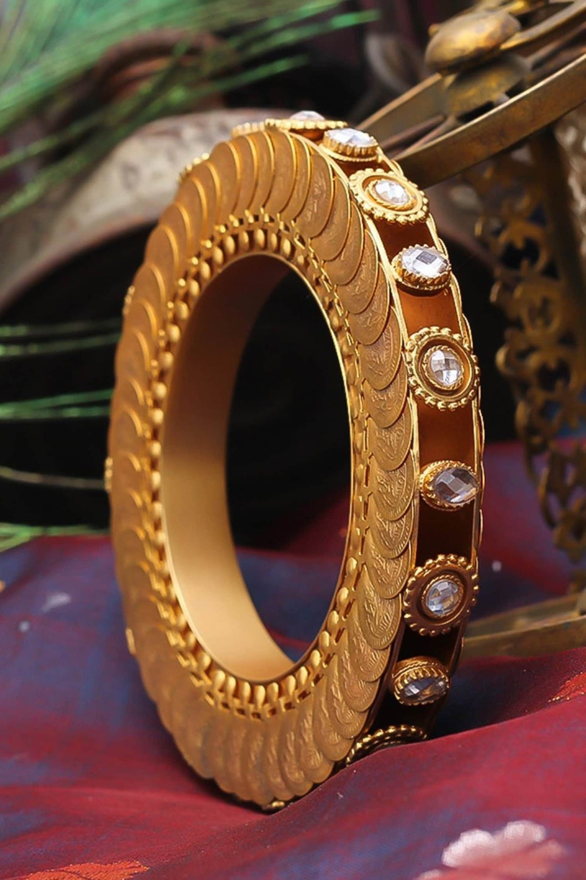 Floating Crystal Embellished Bangle