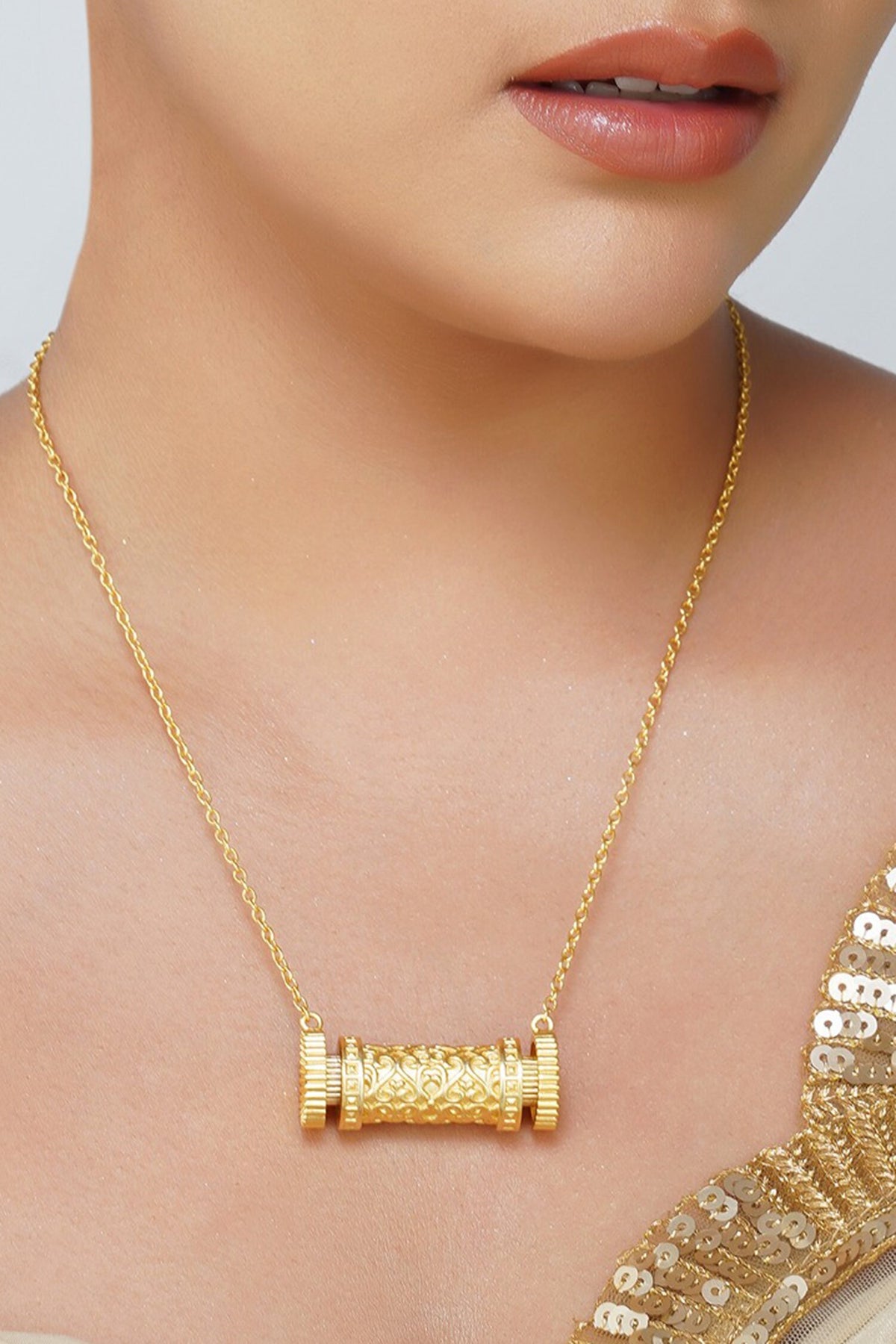 Scrolls of Time Pendant Necklace