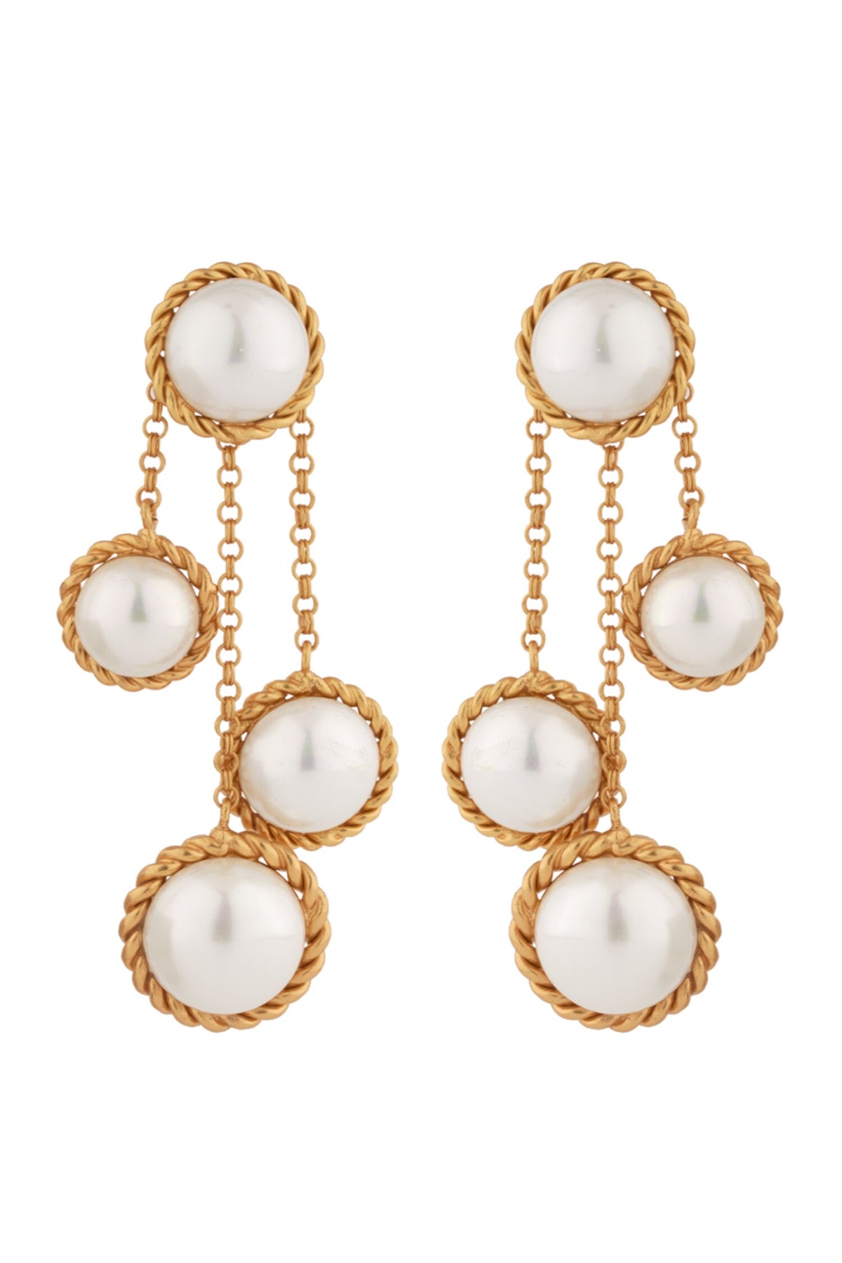 Cascade Bead Studded Earrings