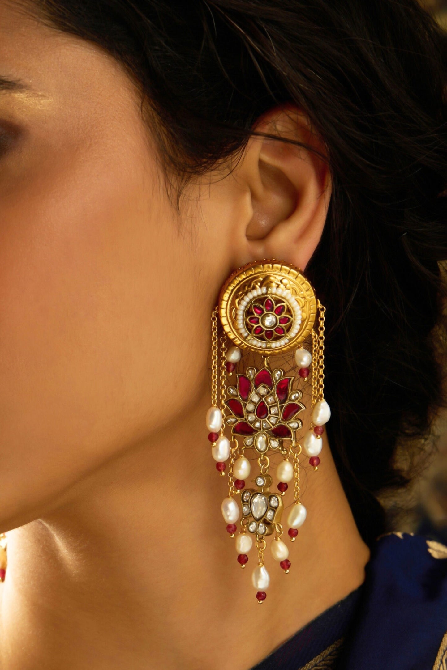 Ember Elegance Dangler Earrings