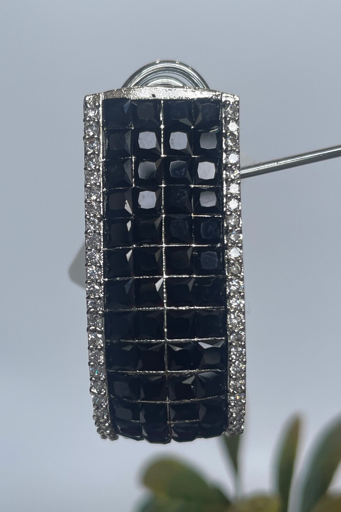 Zirconia Embellished Hoops
