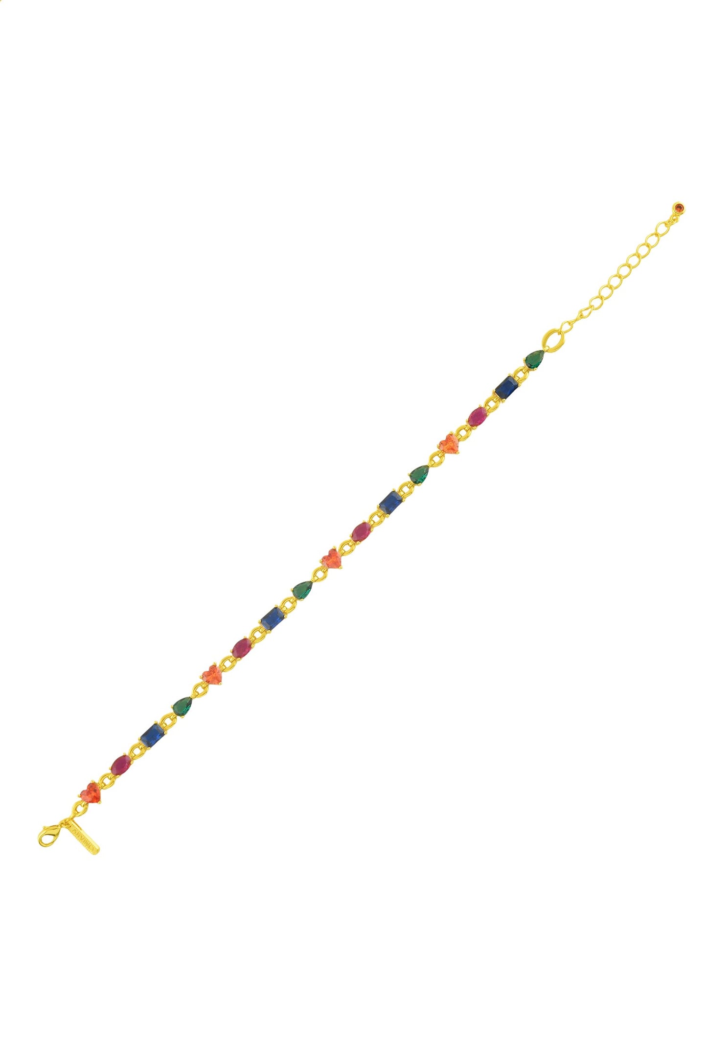 Multihued Crescendo Bracelet-Single Pc