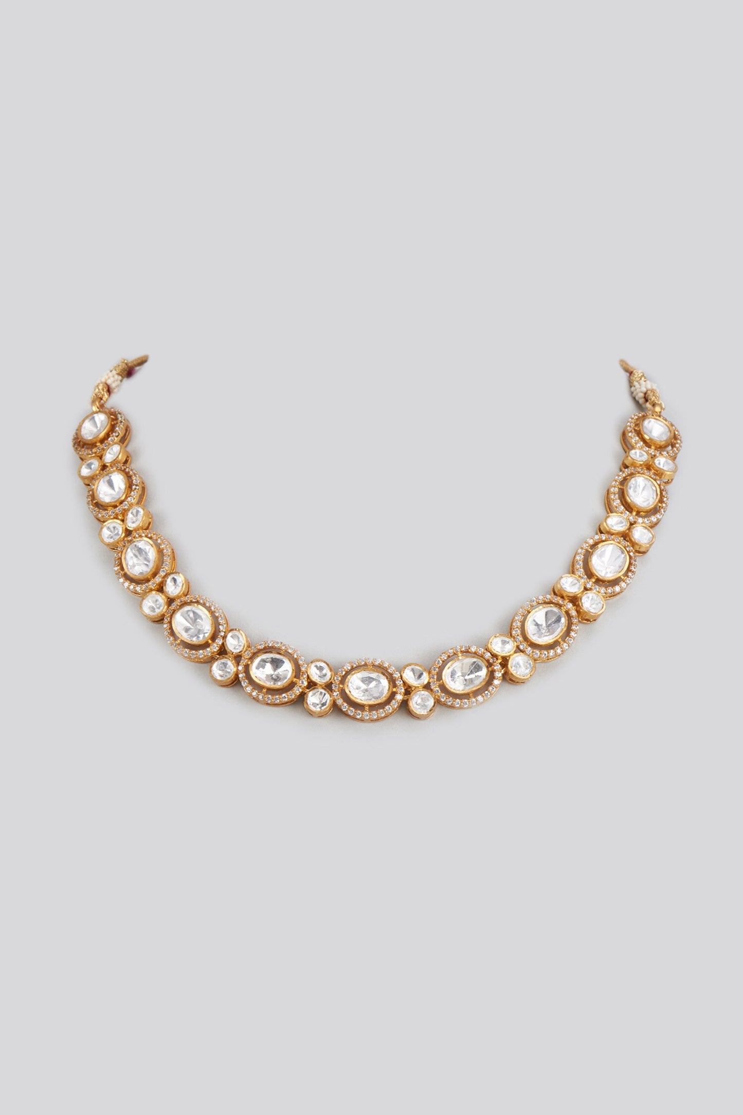 Moissanite Polki Embellished Choker