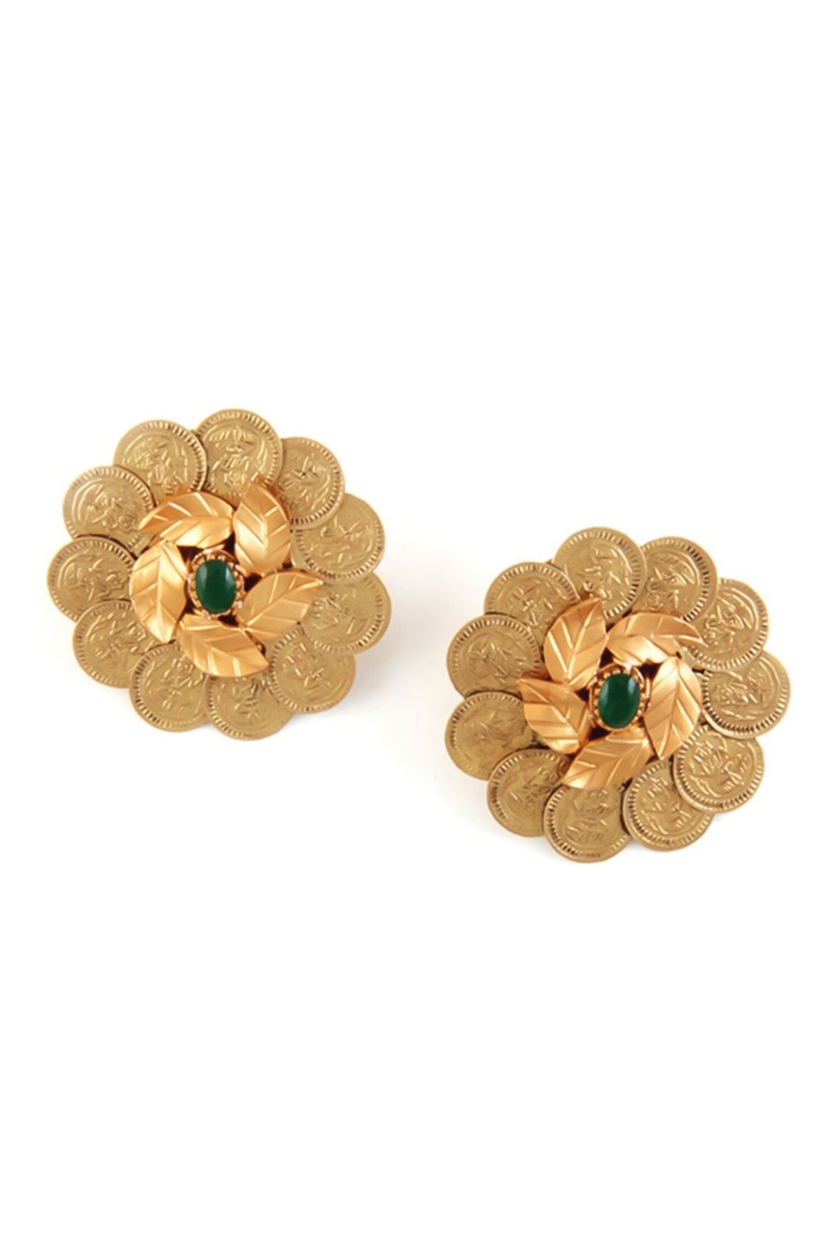 Kasu Foliage Stud Earrings