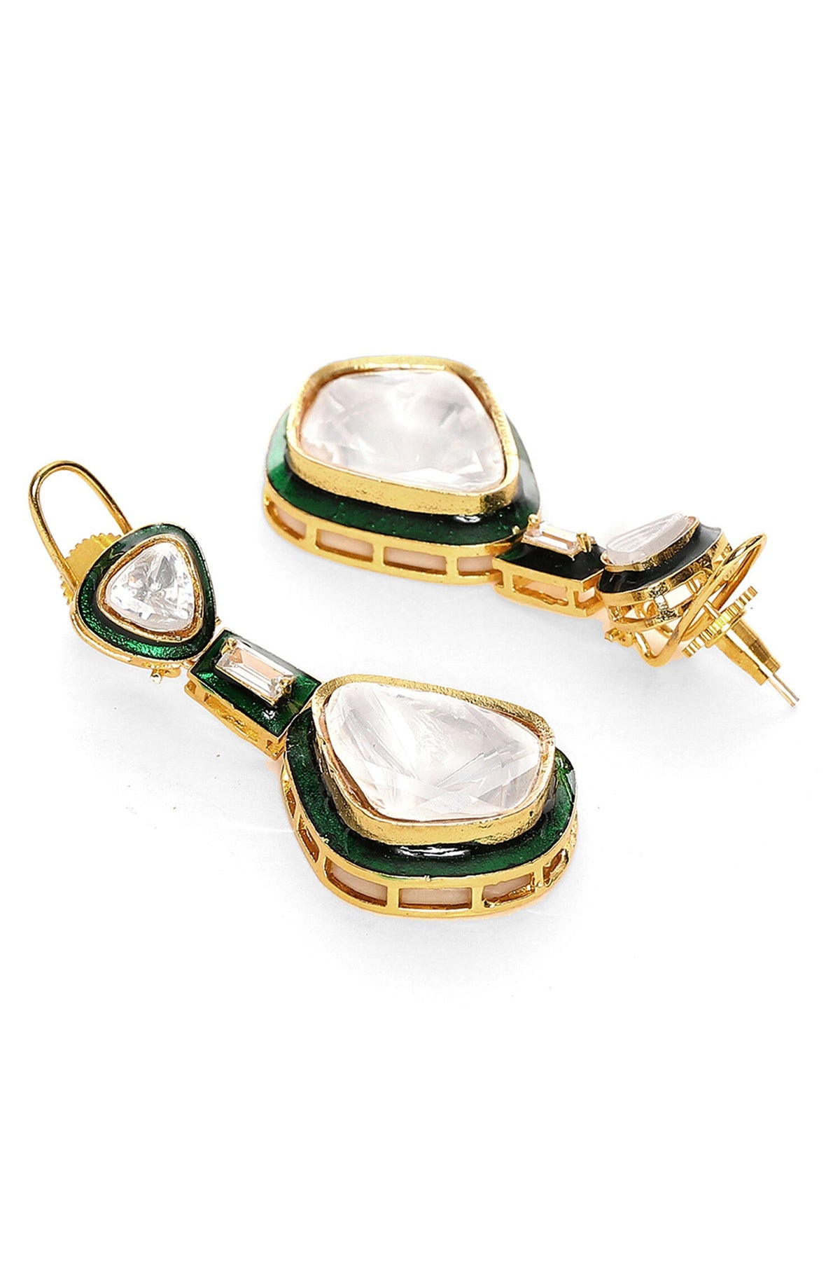 Kundan & Meenakari Drop Earrings