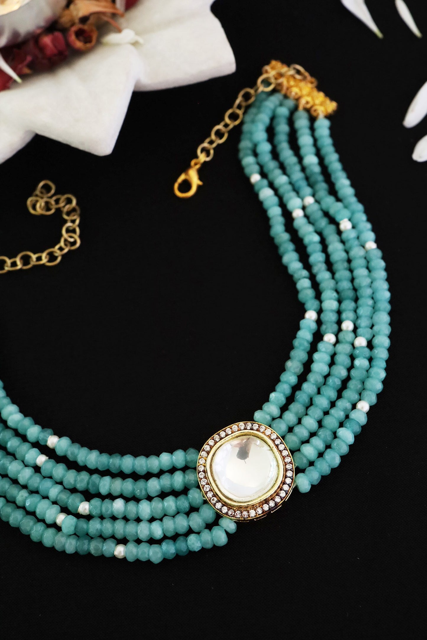 Kundan Onyx Choker