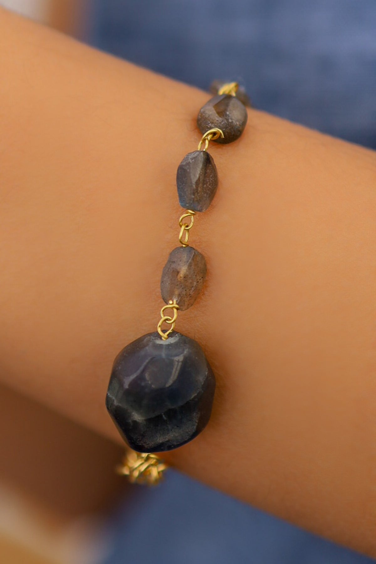 Onyx Stone Embellished Bracelet