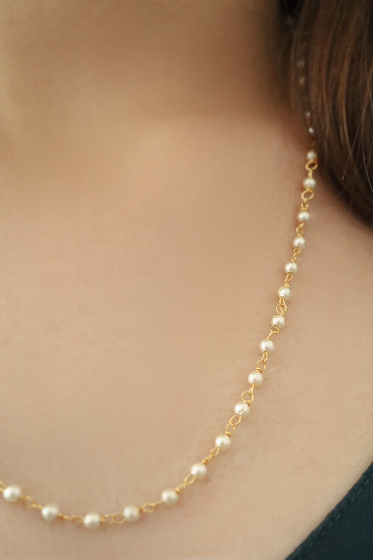 Pearl Embellished Chain