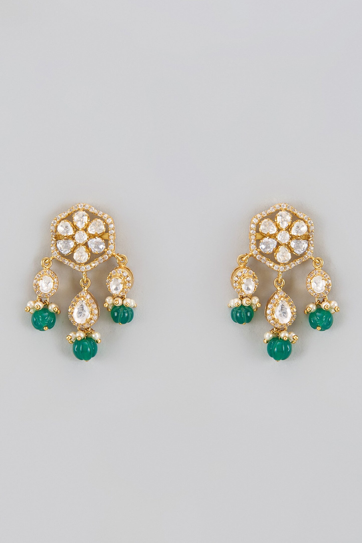 Floral Dew Drop Earrings