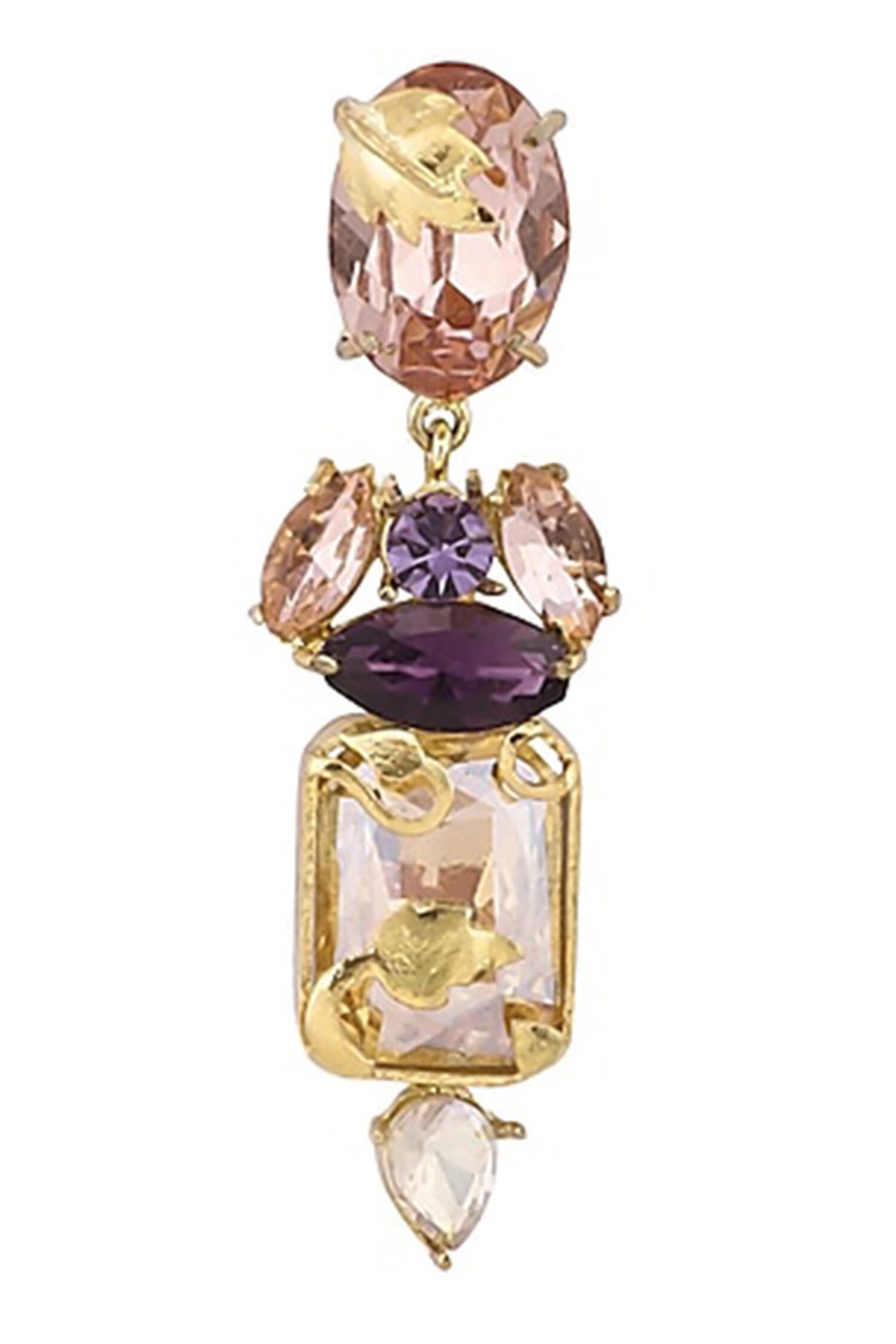 Blossom Crest Embellished Danglers