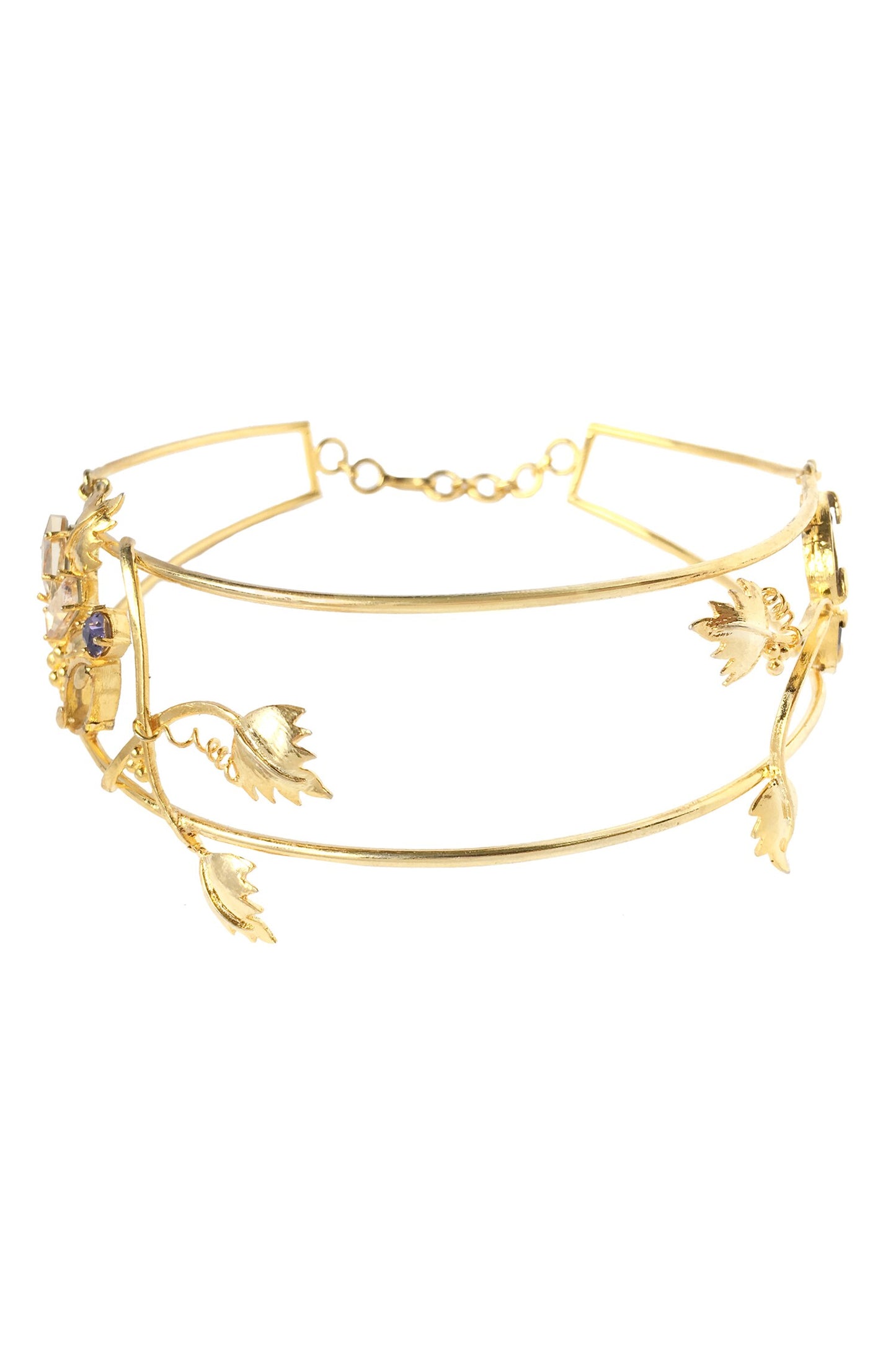 Dainty Vine Embellished Choker