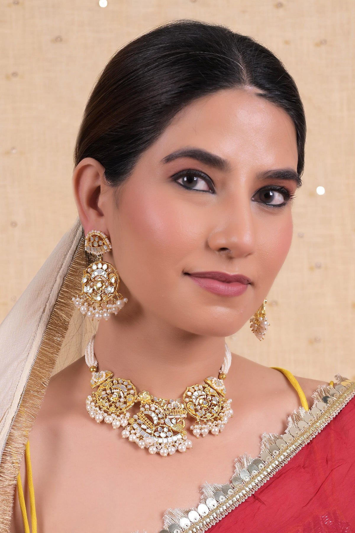 Gold Plated Kundan Choker Set