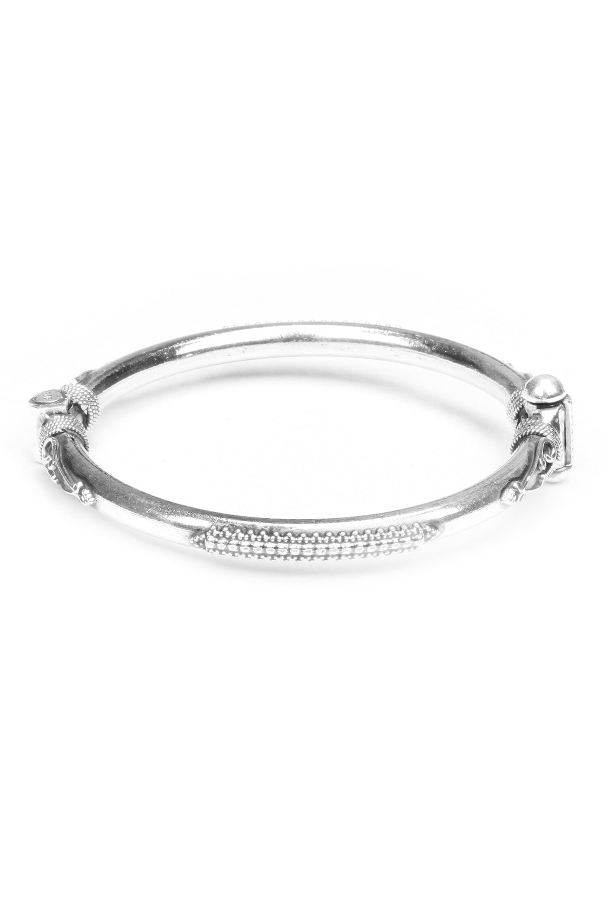 Camilla Carved Silver Bracelet