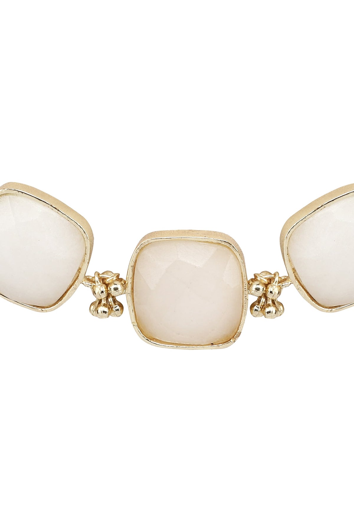 Gold Quartz Stone Choker