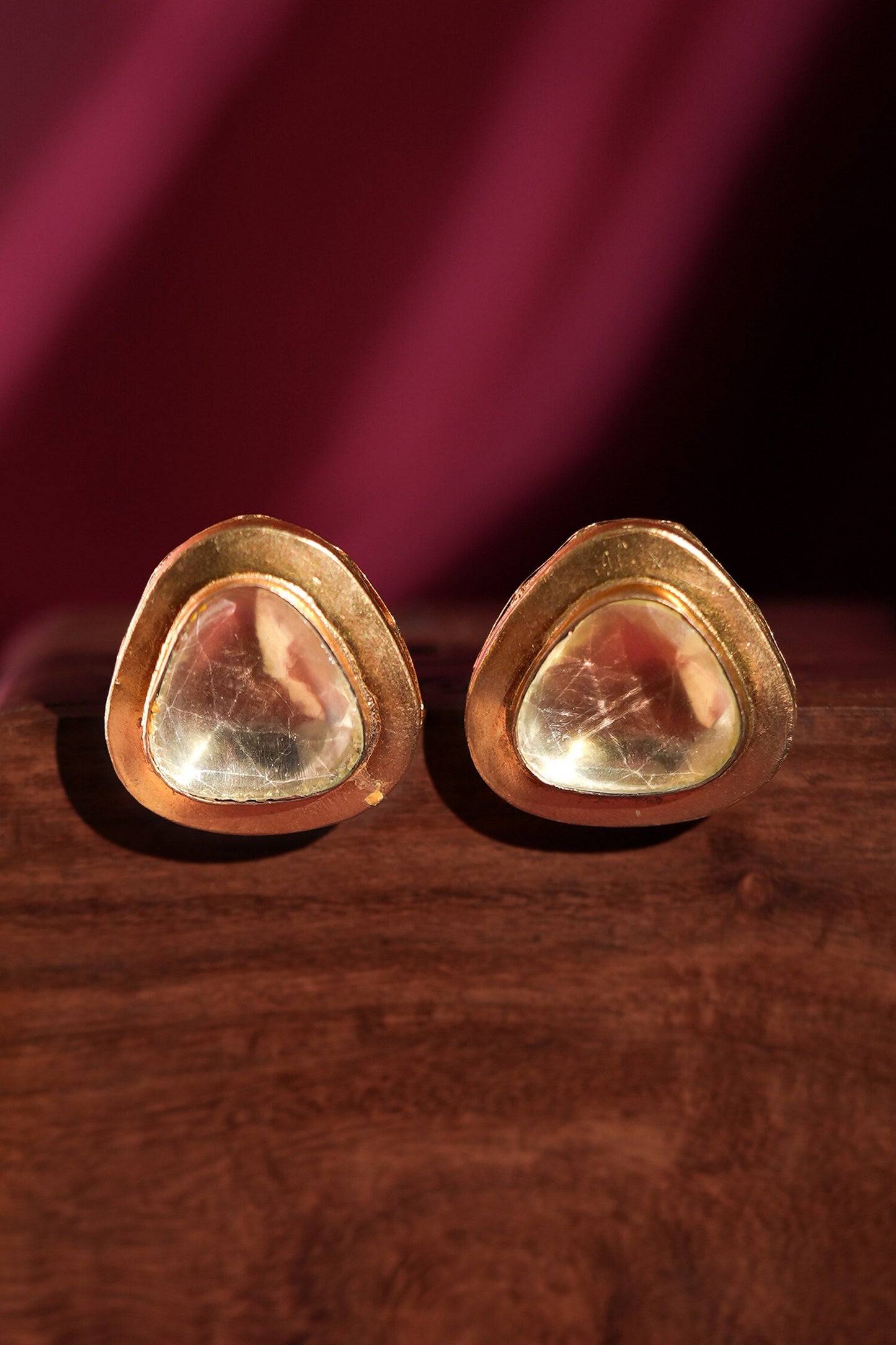 Jadtar Stone Stud Earrings