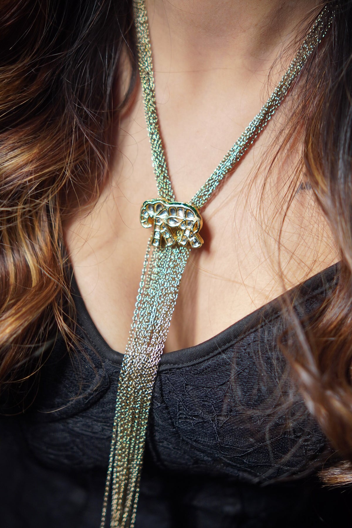 Gajraj Elephant Pendant Necklace