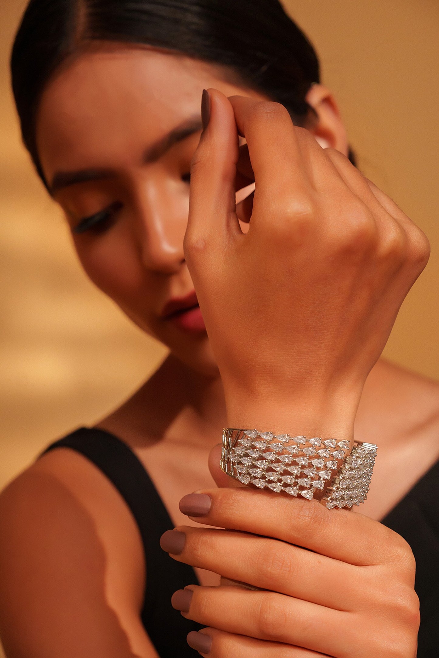 Clear Stone Studded Bracelet