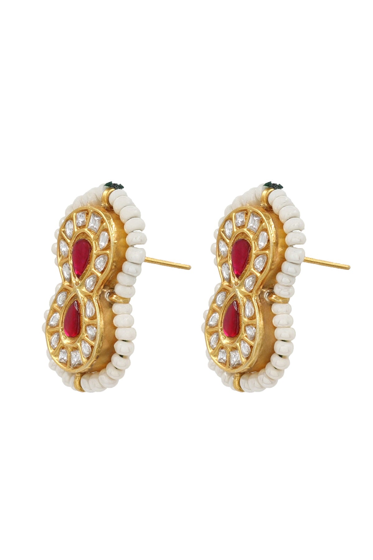 Kundan Stone Embellished Earrings