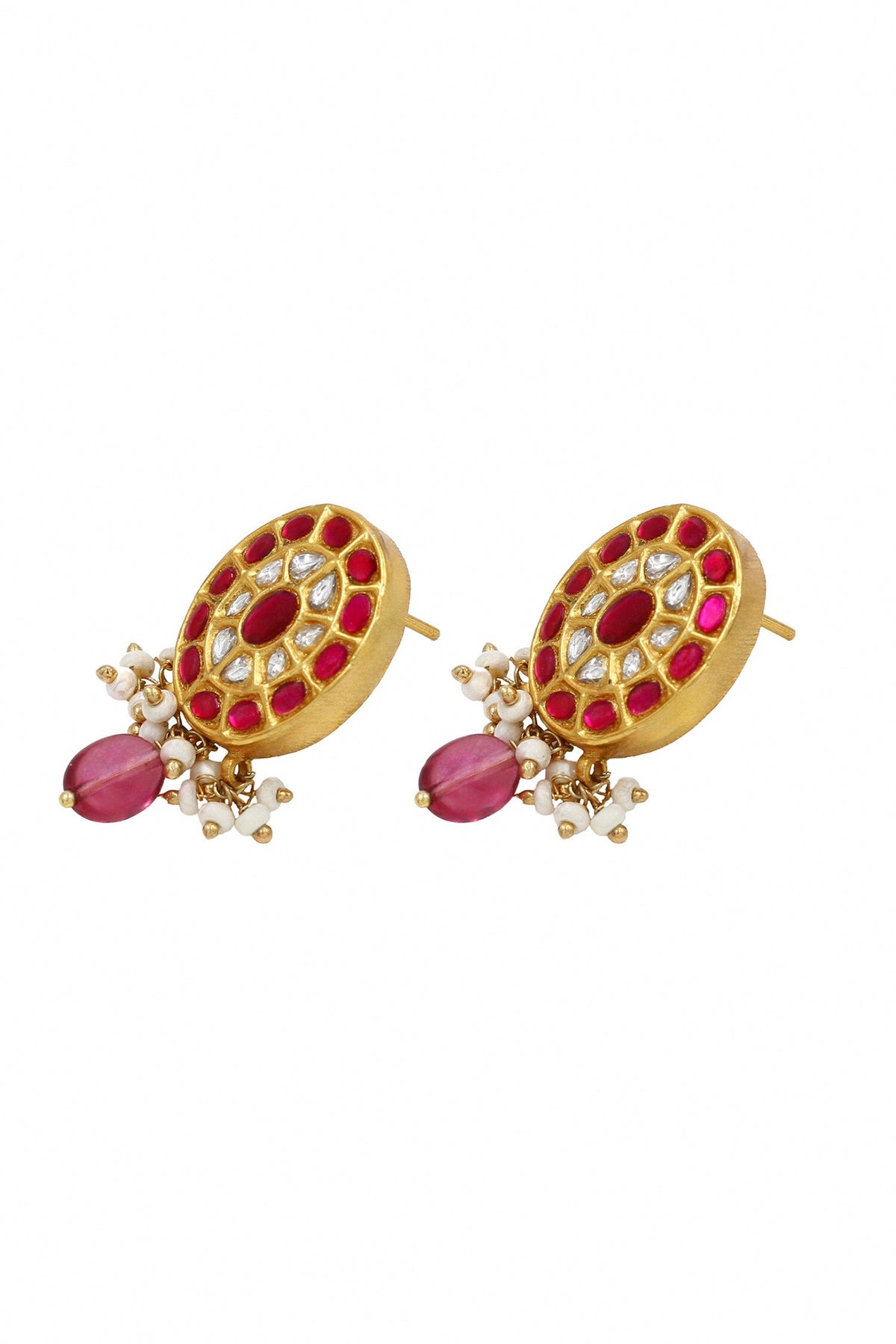 Kundan Stone Embellished Earrings