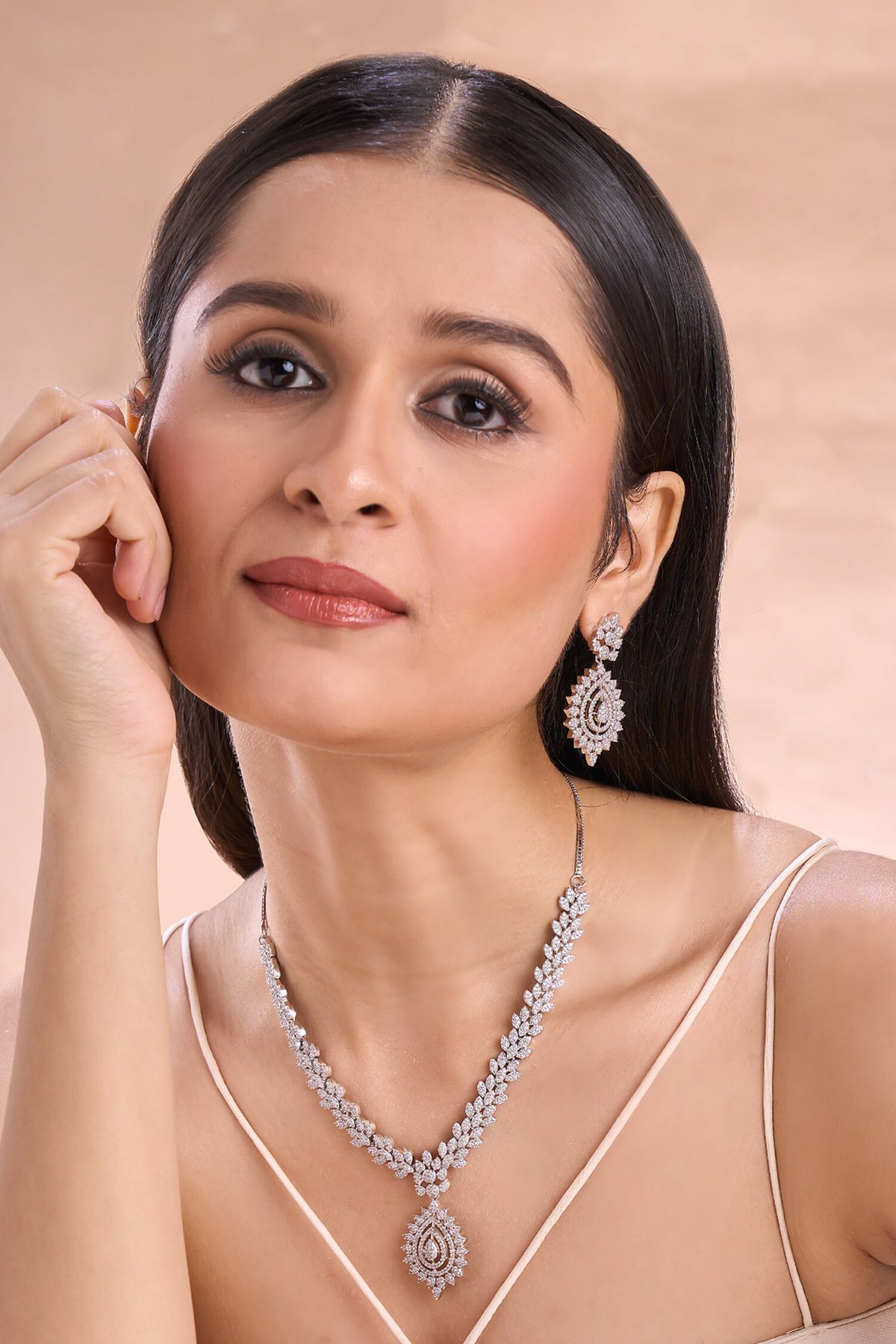 American Diamond Necklace Set