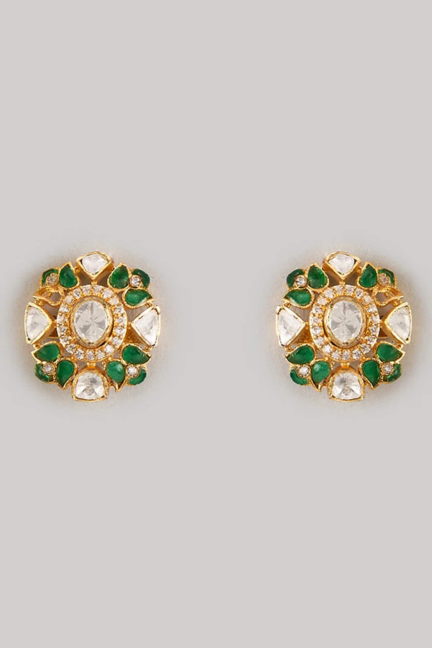 Moissanite Embellished Stud Earrings