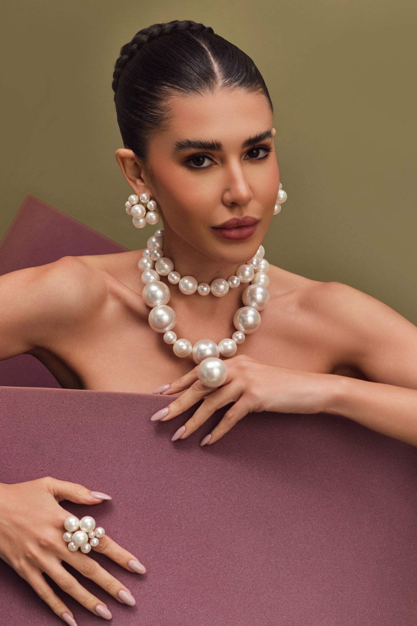 White Pearl Designer Necklace