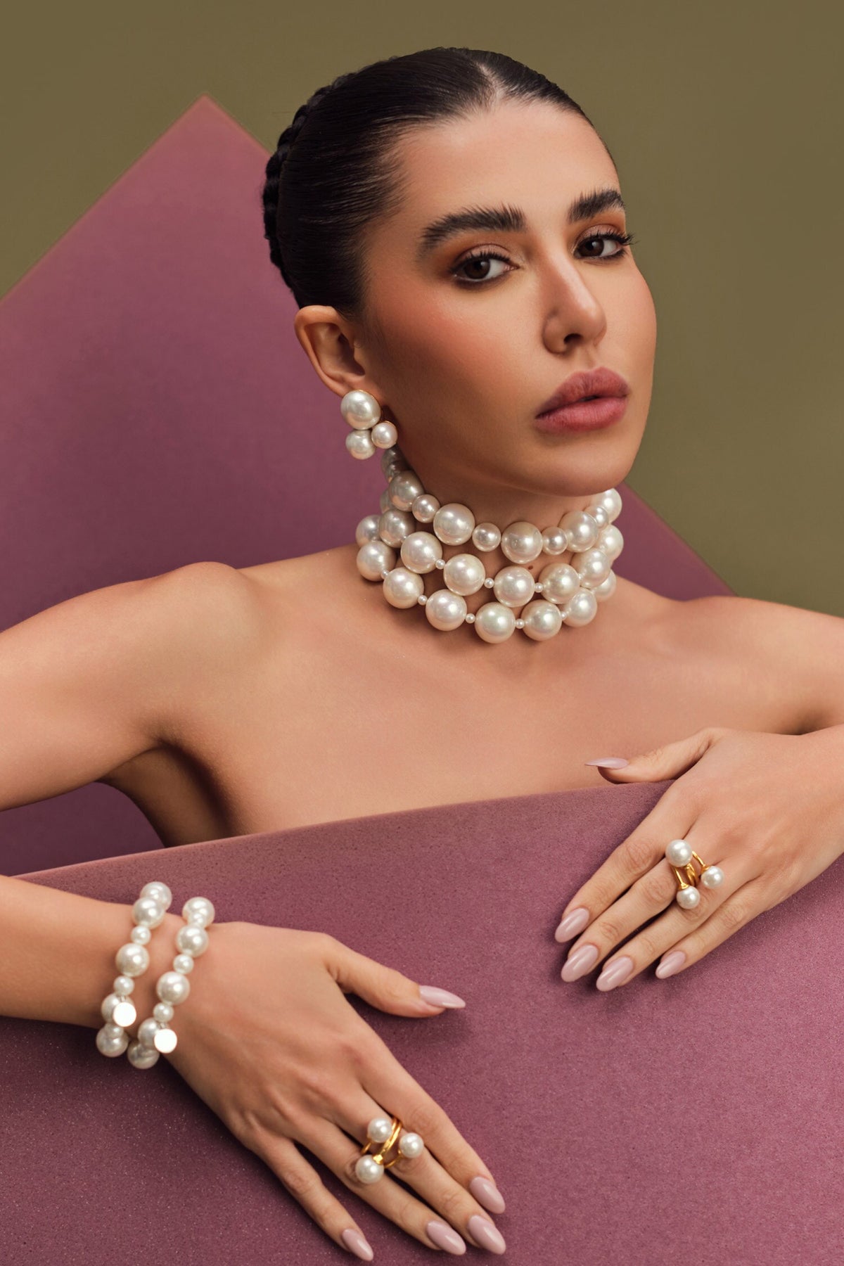 Pearl Trio Ring