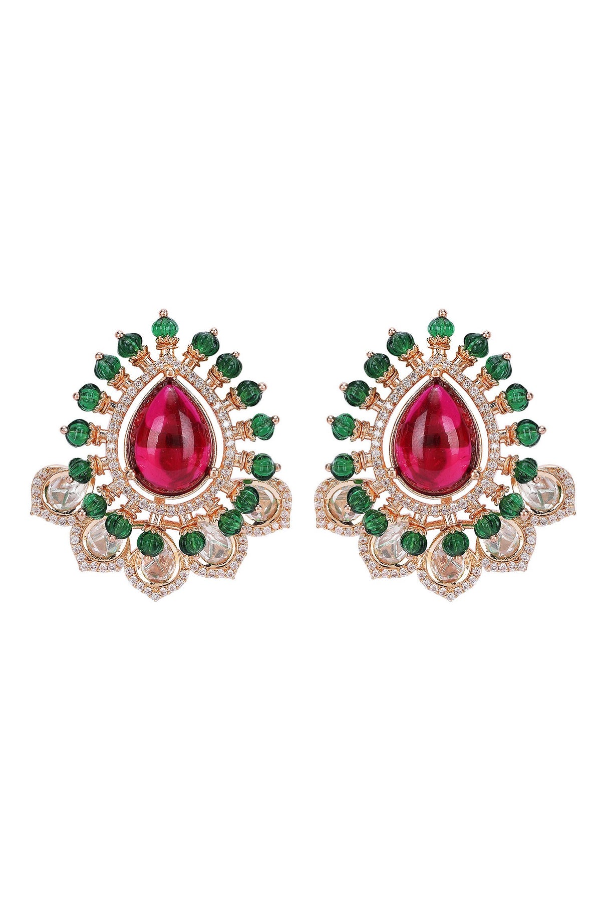 Kundan Stone Embellished Necklace Set