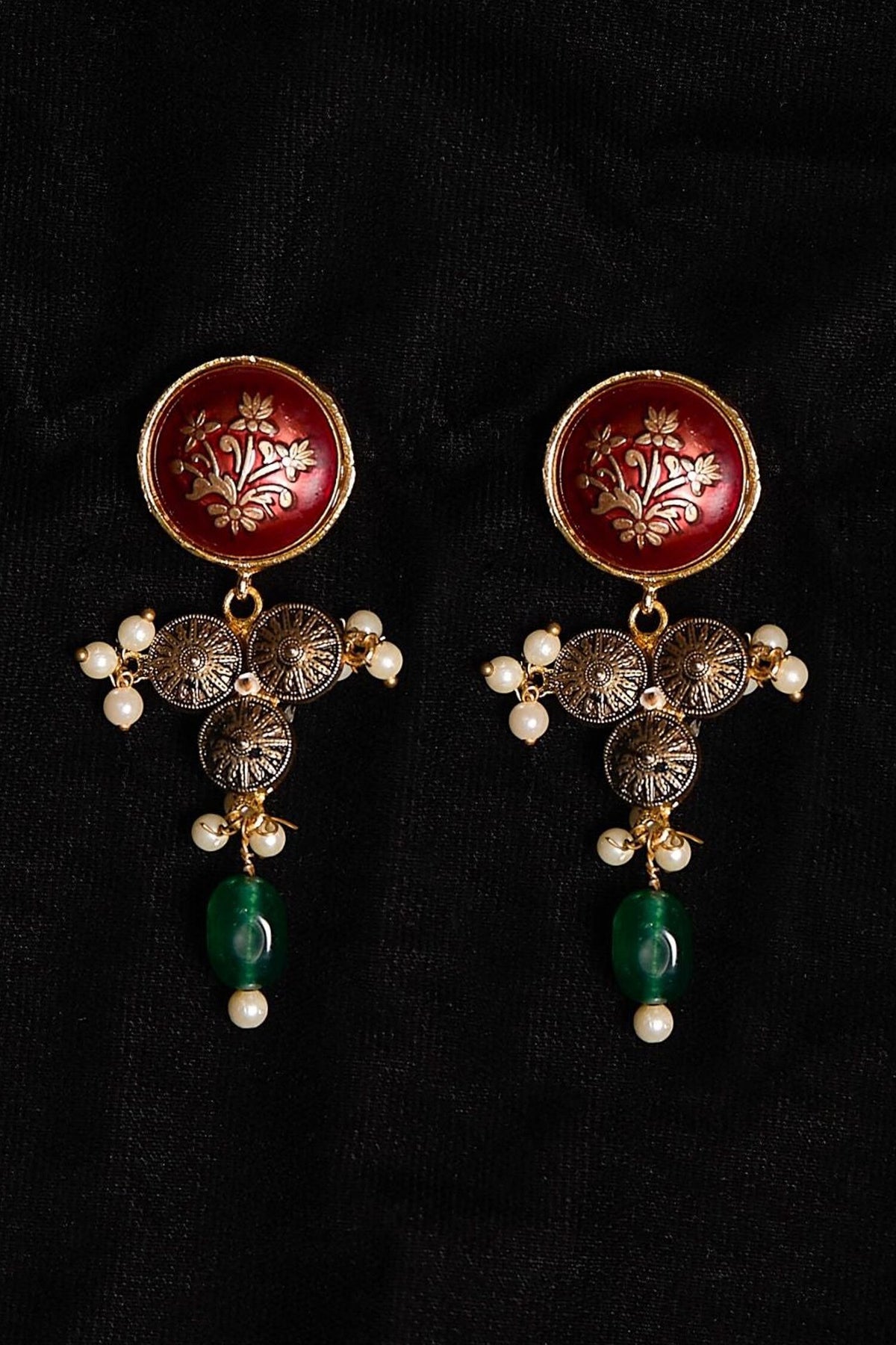 Antique Floral Hasdi Earrings