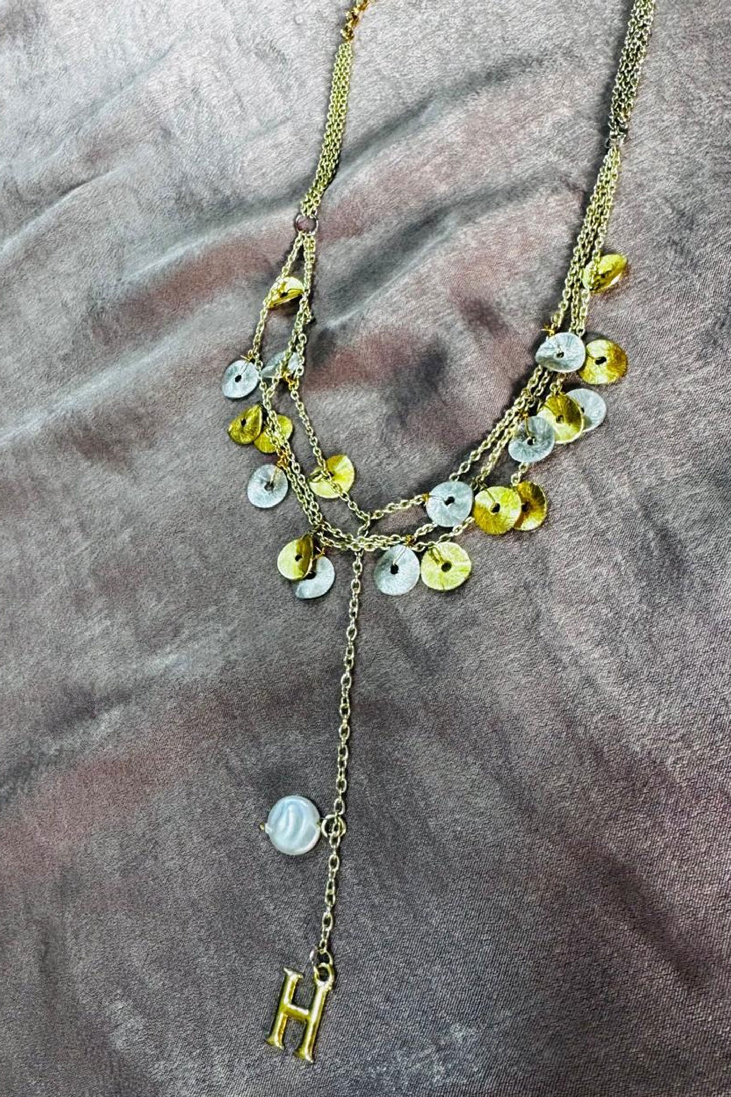 Initial Pearl Drop Necklace