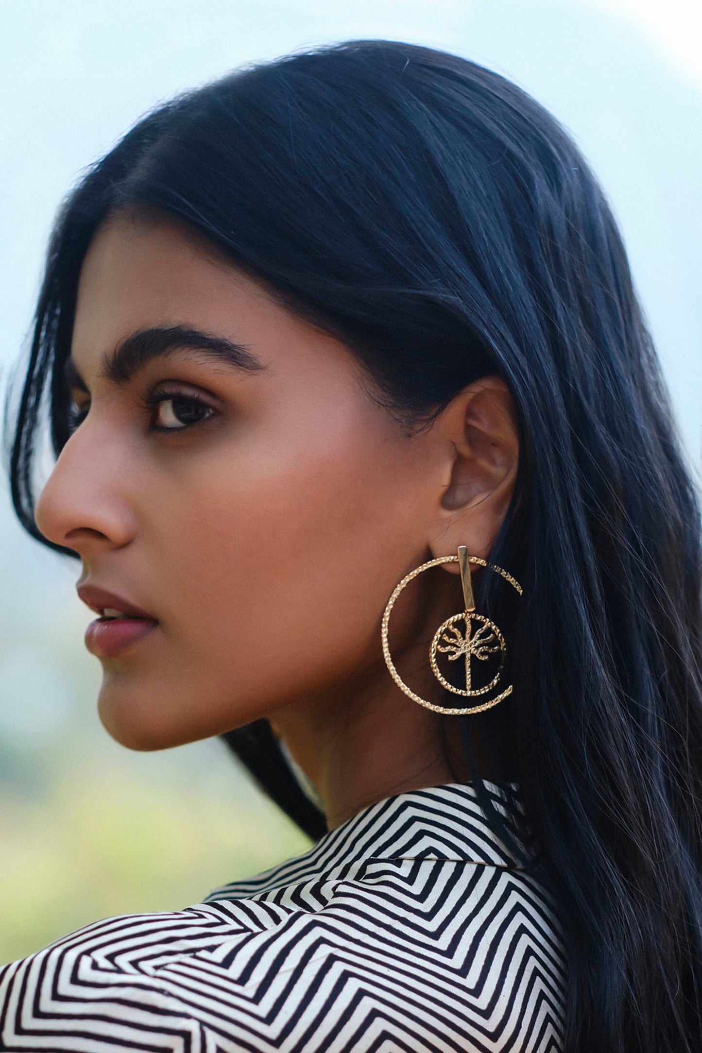 Abstract Root Core Cutwork Earrings
