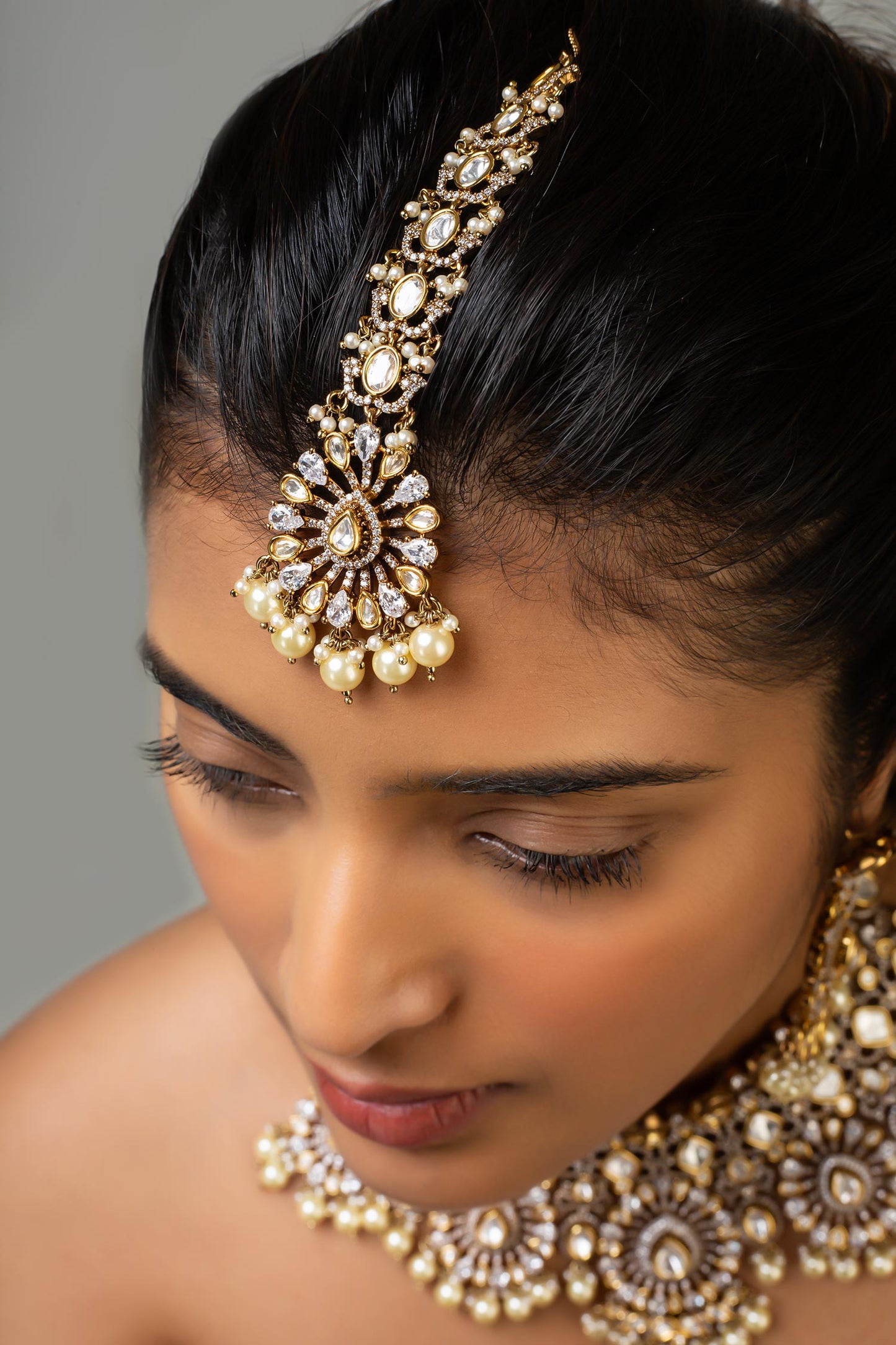 Antique Gold Plated Necklace Set