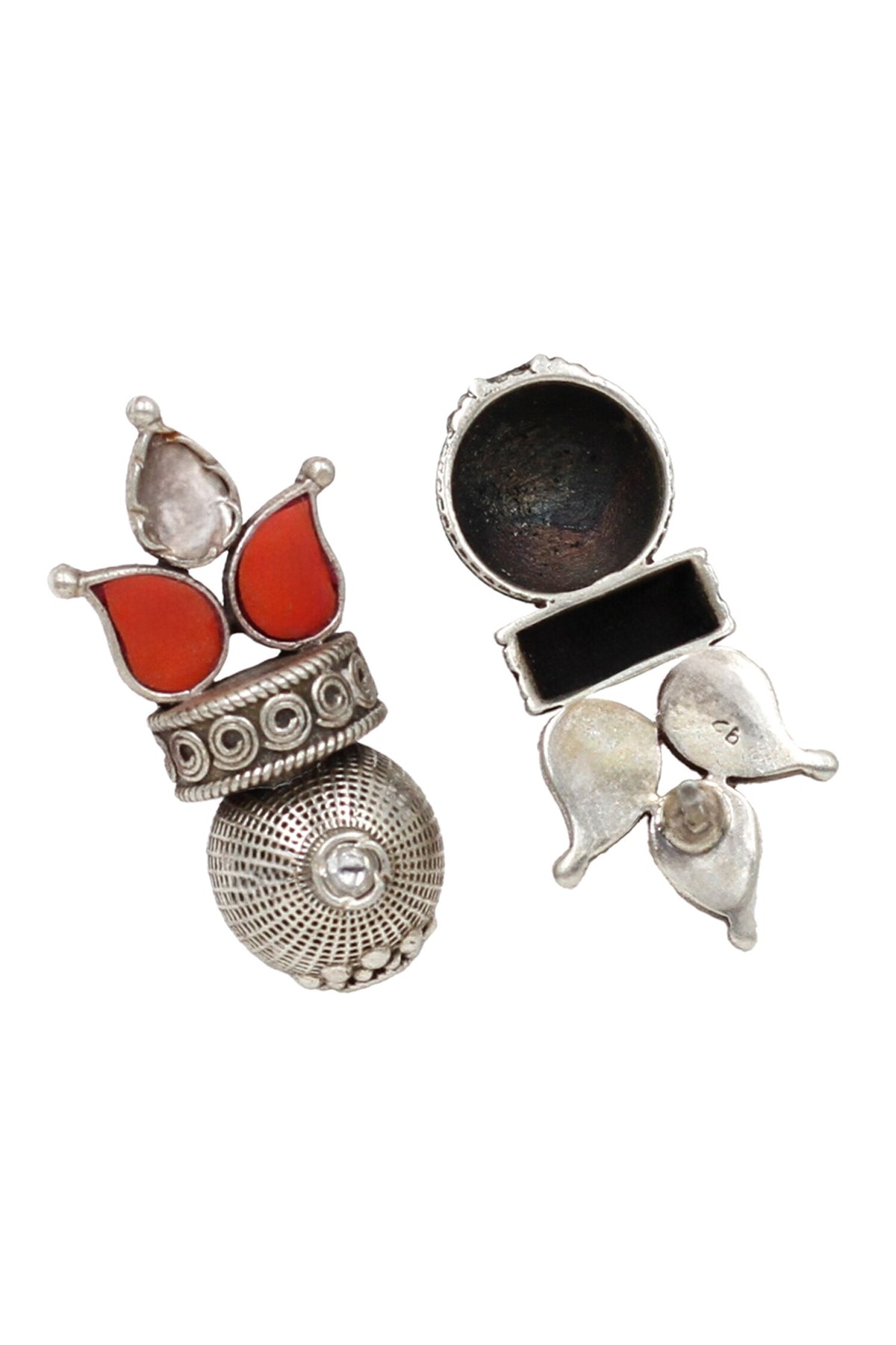 Red Hydro Stone Designer Earrings