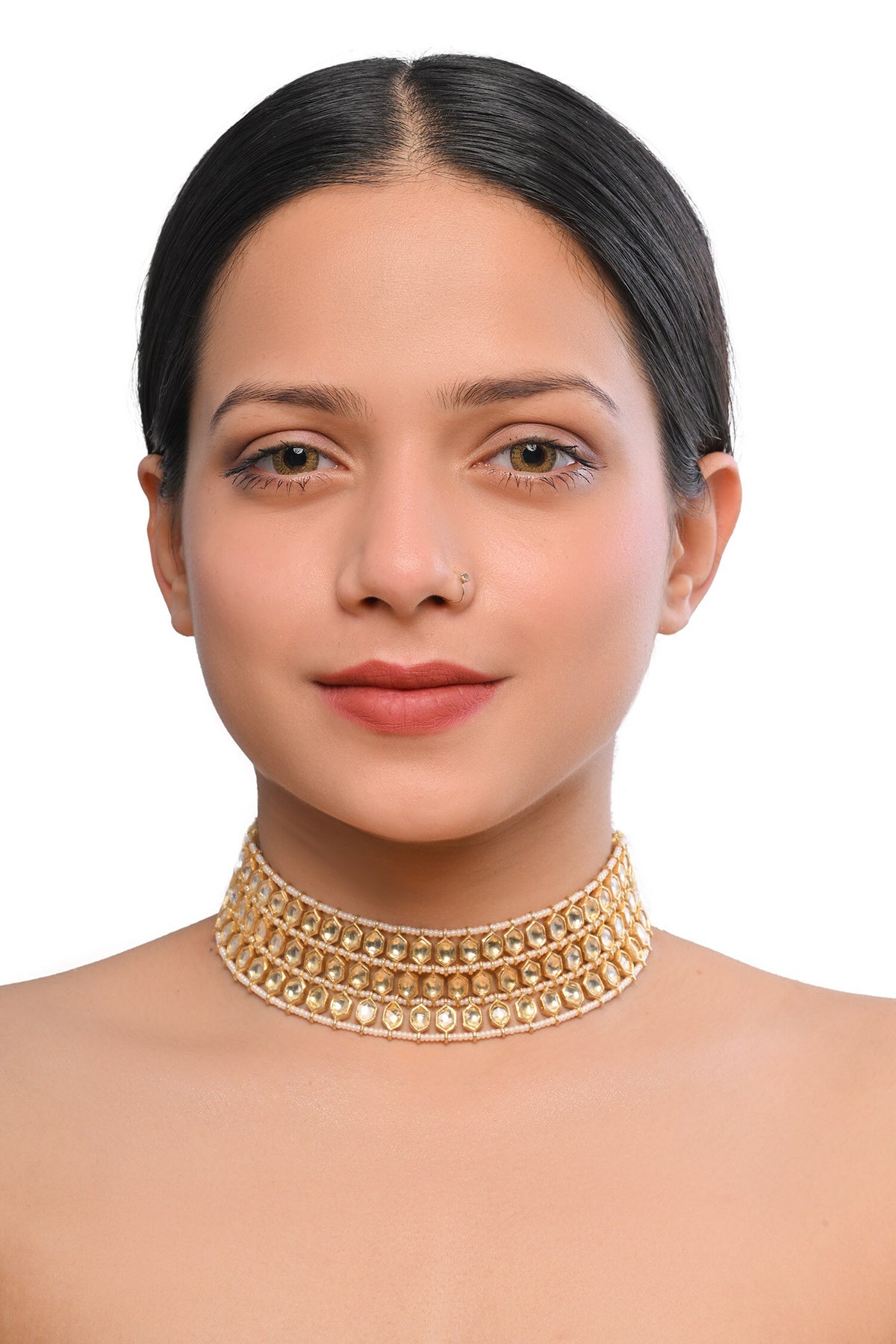 Kundan Pearl Embellished Choker