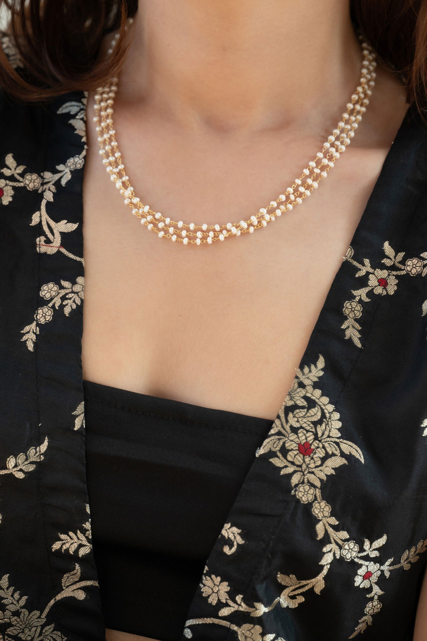 Layered Pearl Necklace