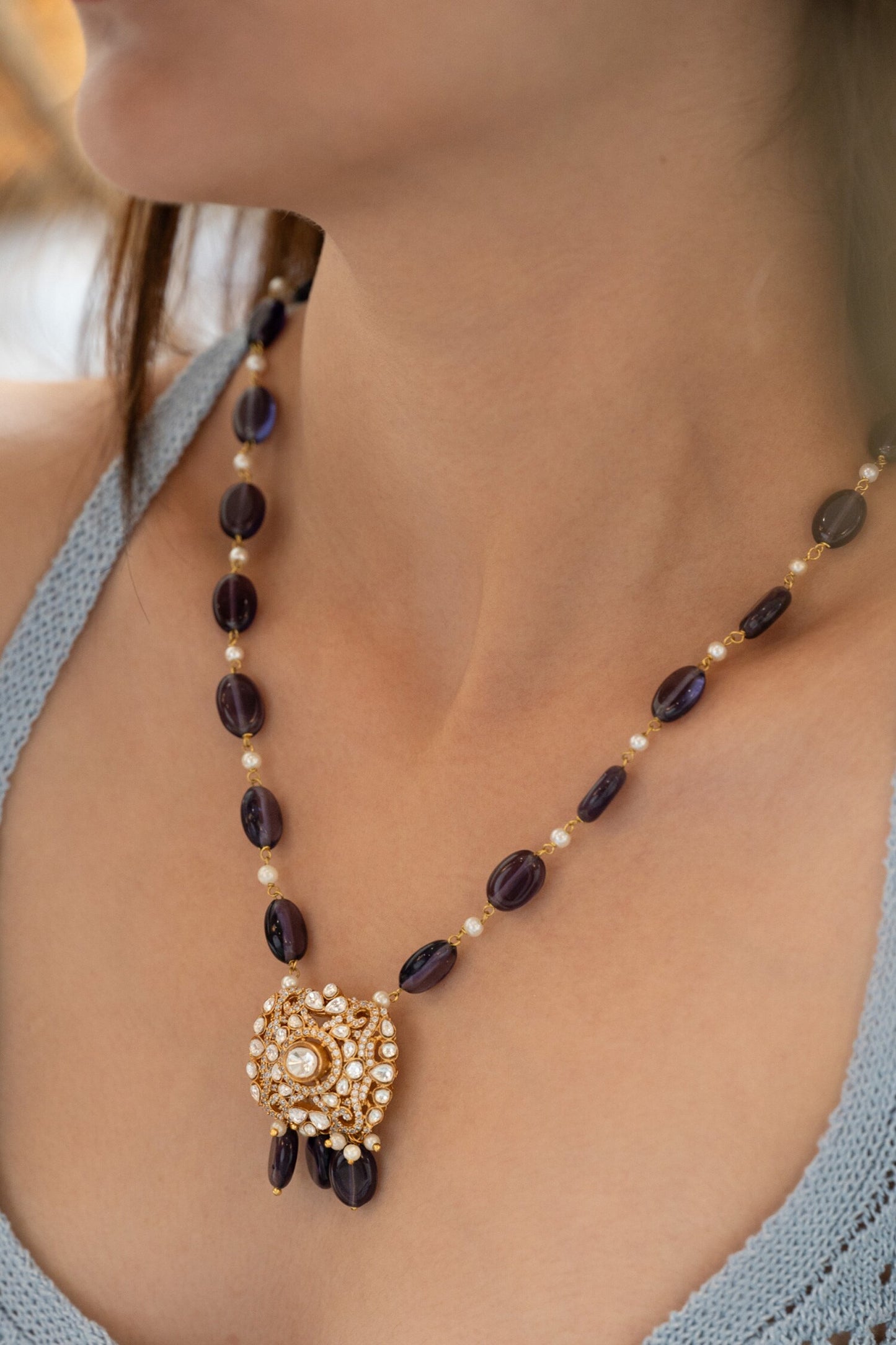 Polki Pendant Necklace