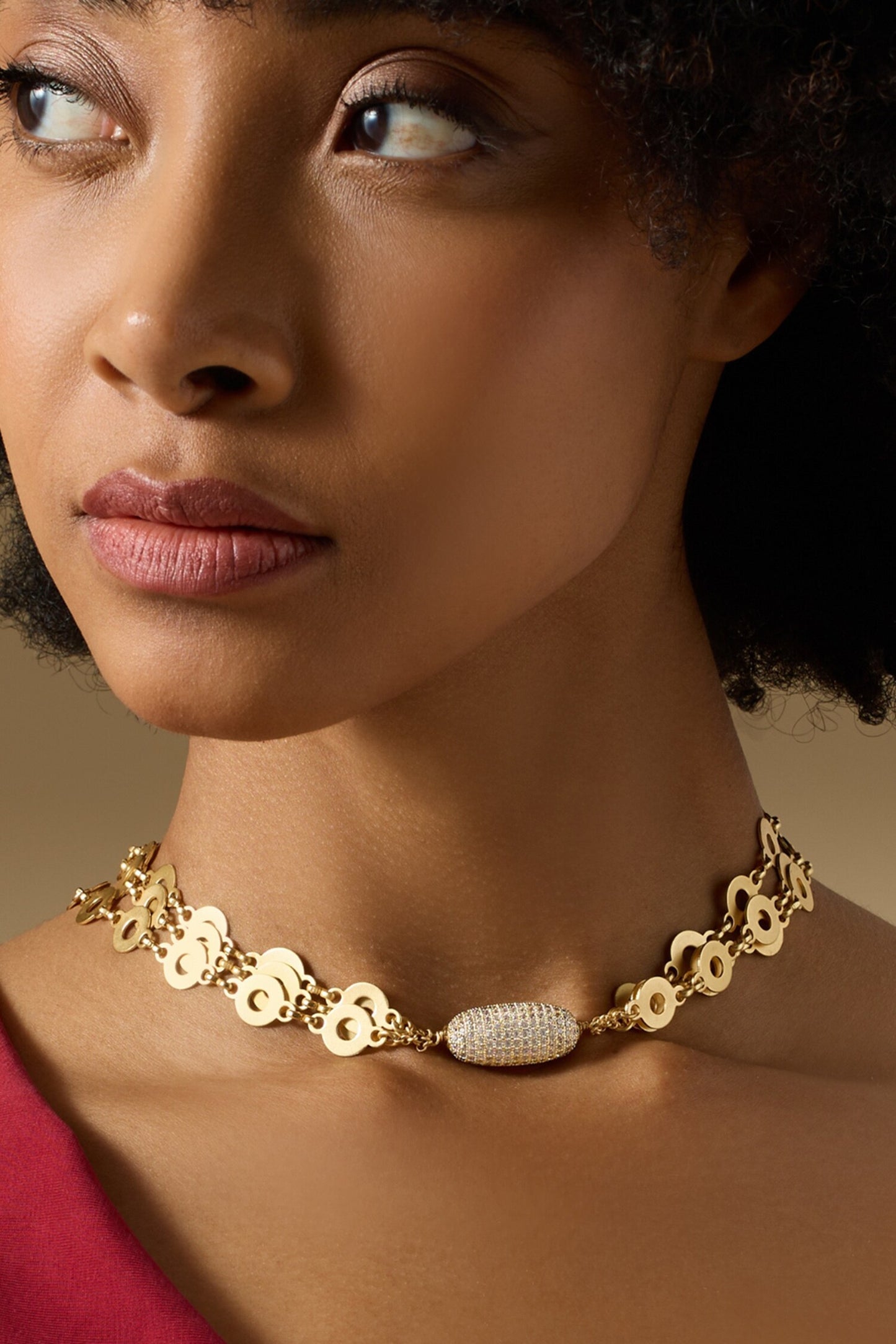 Anina Gold Tone Necklace