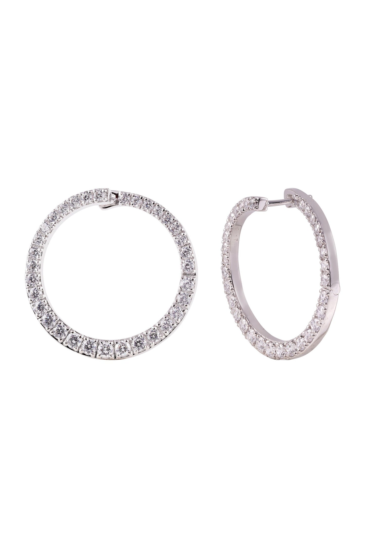 Embellished Wrap Hoop Earrings