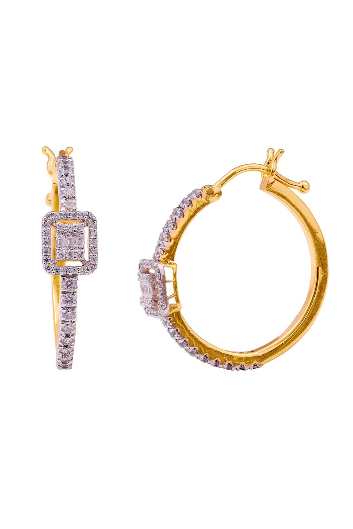 Elanor Gold Plated Hoop Earrings
