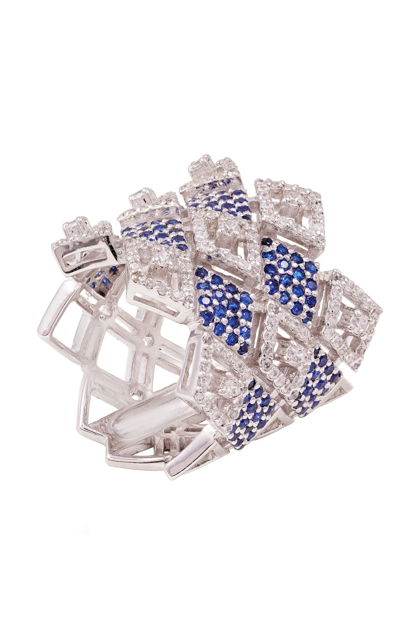 Obsidian Blue Designer Ring