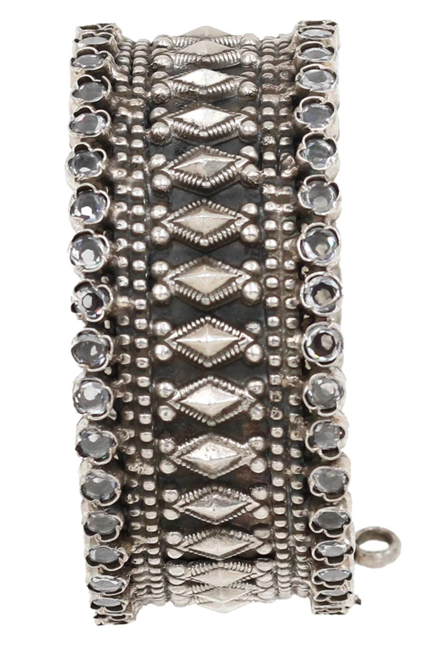 Radiant Splendor Handcrafted Silver Bangle