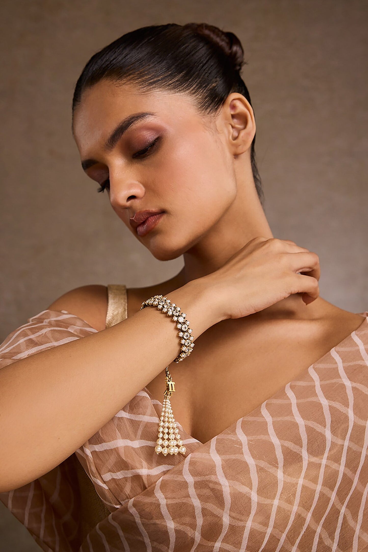Zircon Silver Bangle