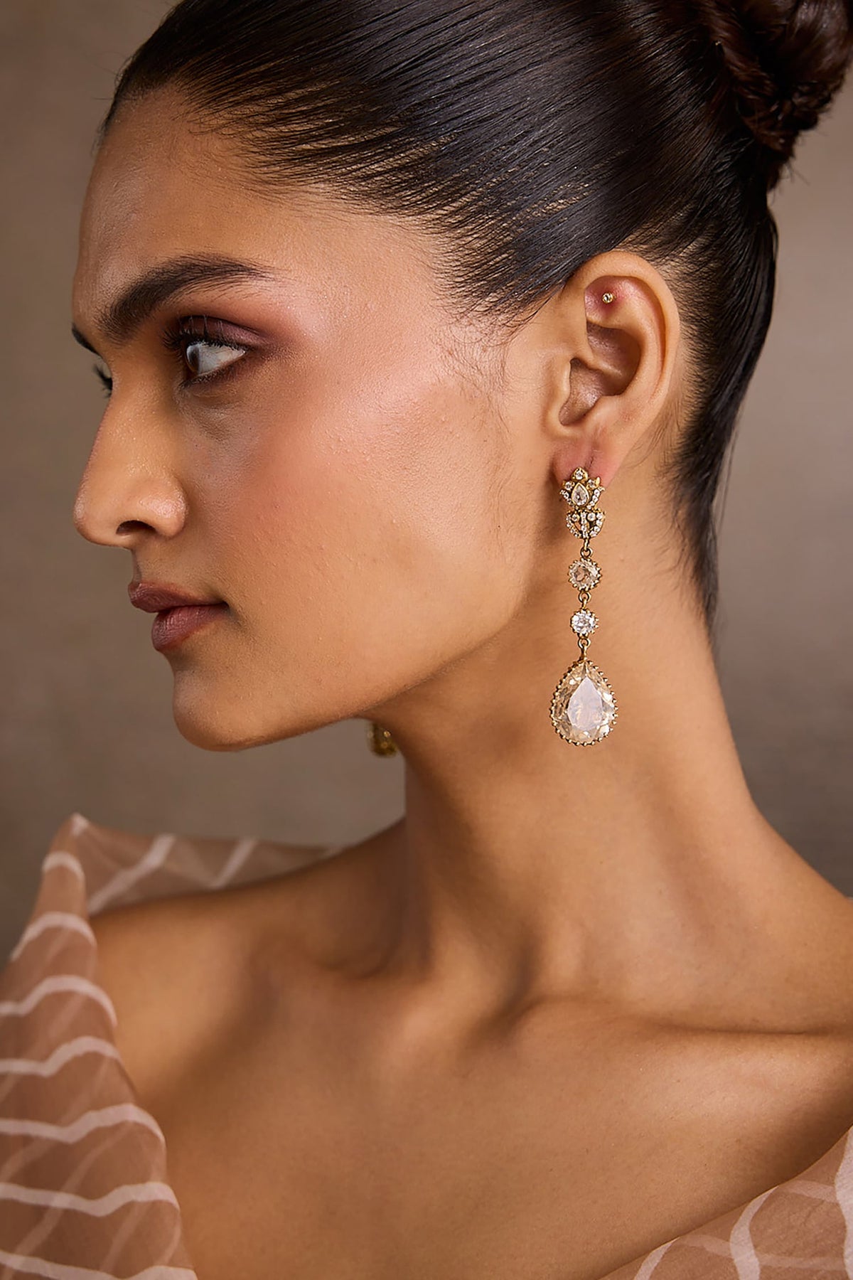 Silver Embellished Danglers